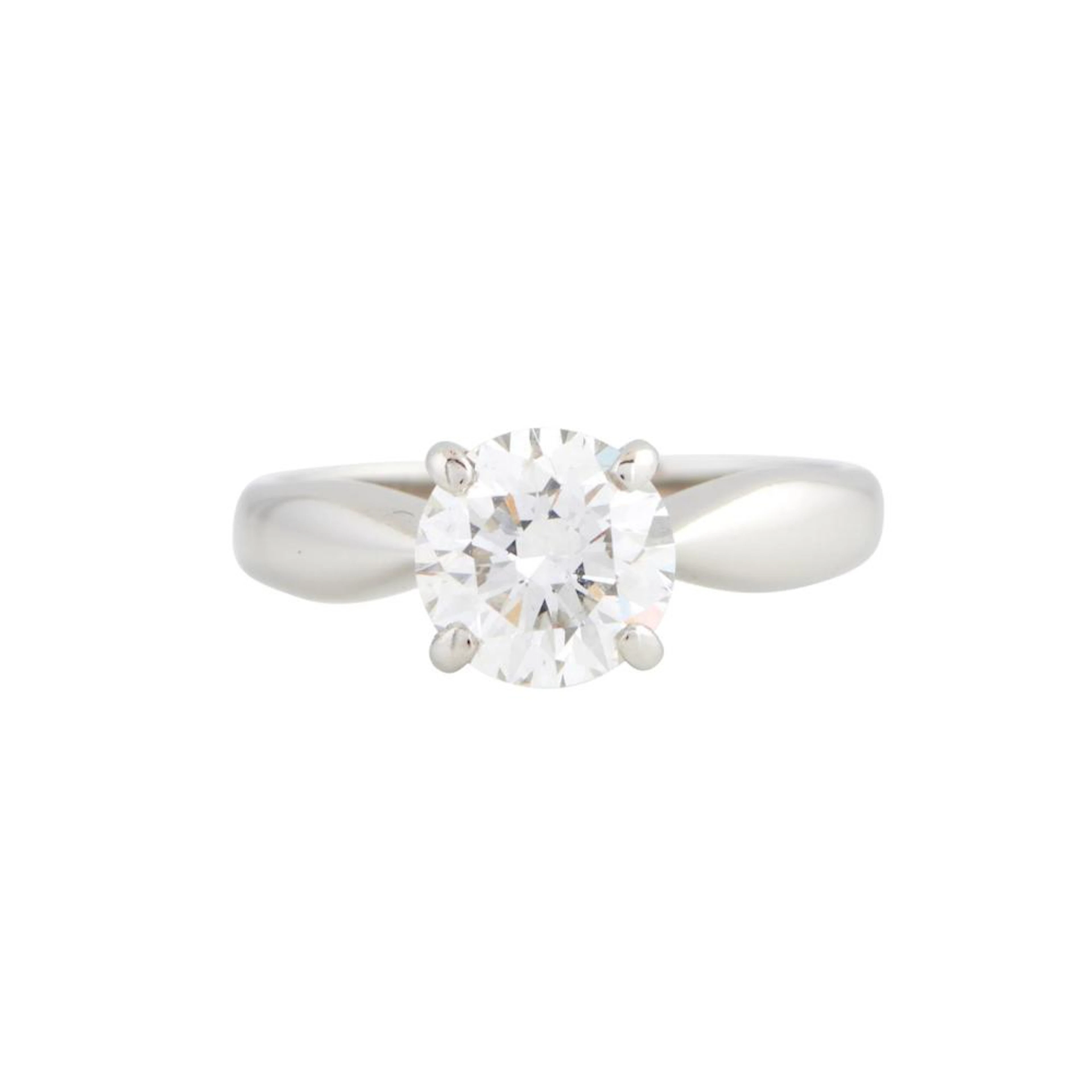 PLATINUM AND DIAMOND RING