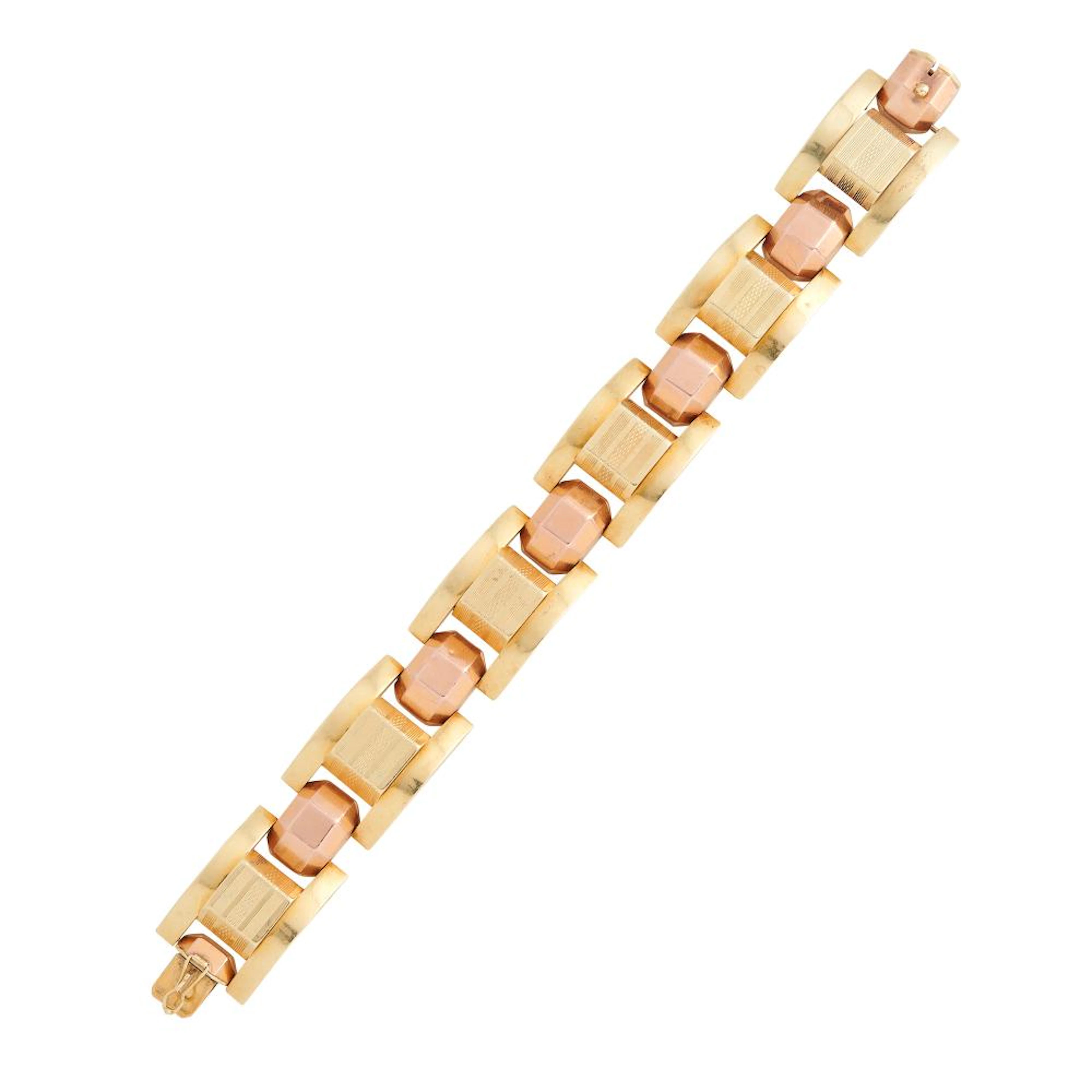 14CT TWO-TONE GOLD BRACELET