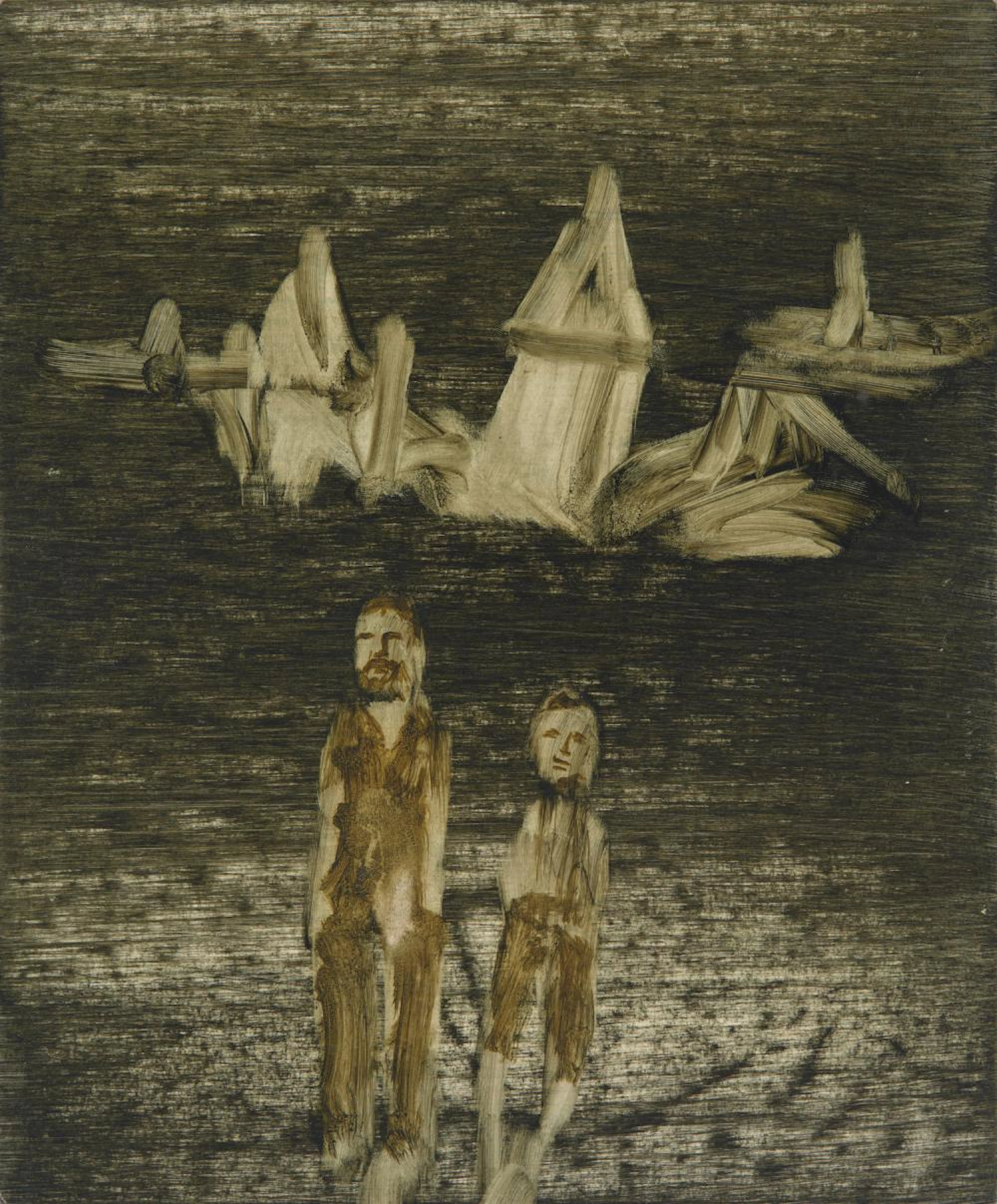 SIDNEY NOLAN (1917-1992) Figures in a Landscape (Robert...