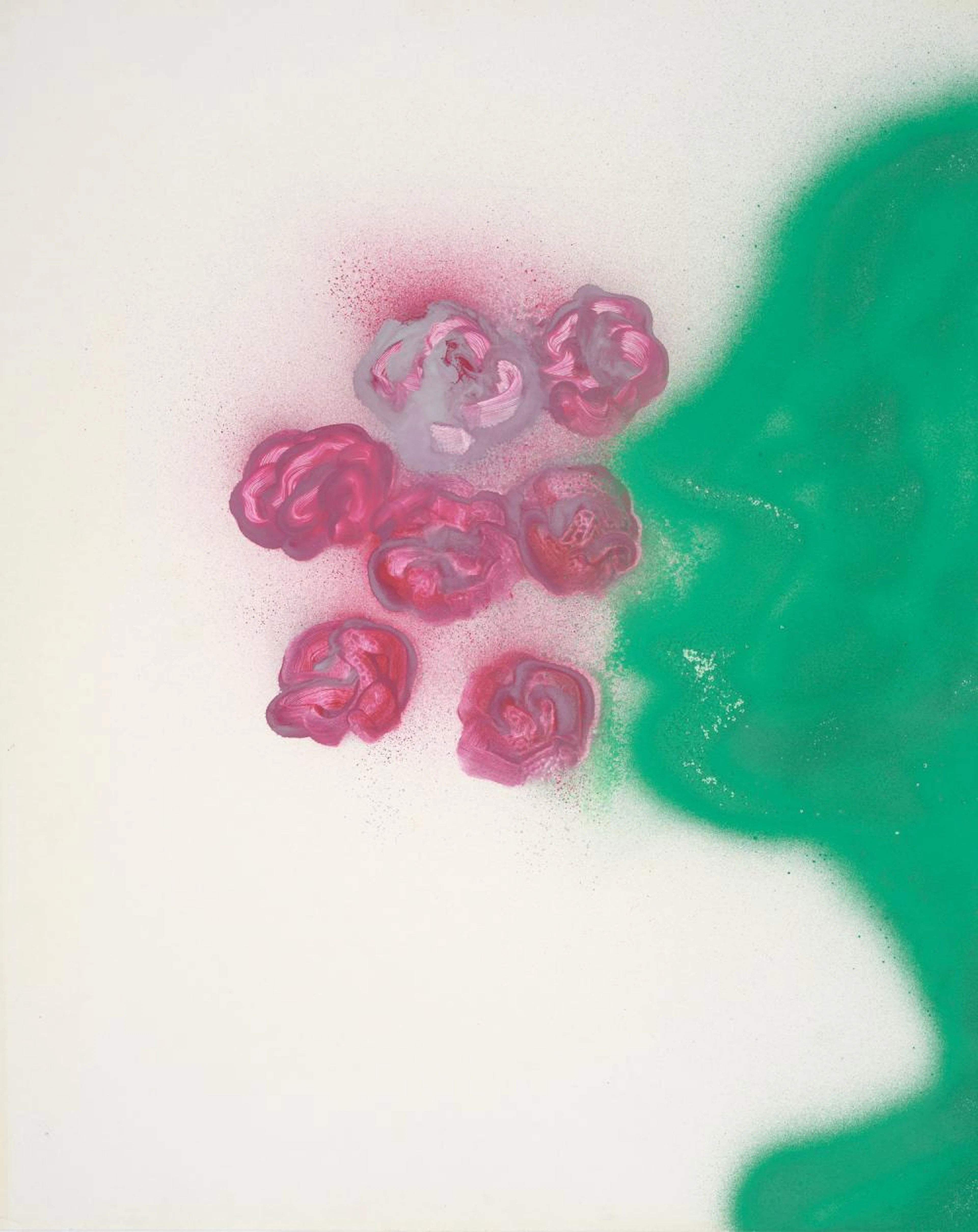 SIDNEY NOLAN (1917-1992) Face and Flowers c.1982 spray...