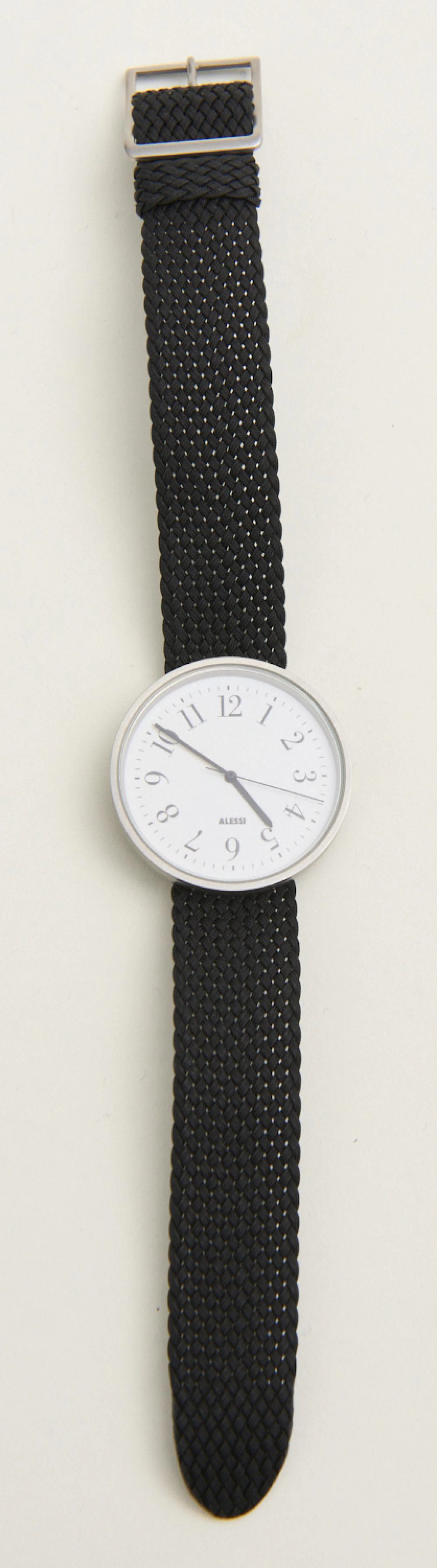 AN ALESSI WATCH BY ACHILLE CASTIGLIONE WITH AN ALESSI BOX