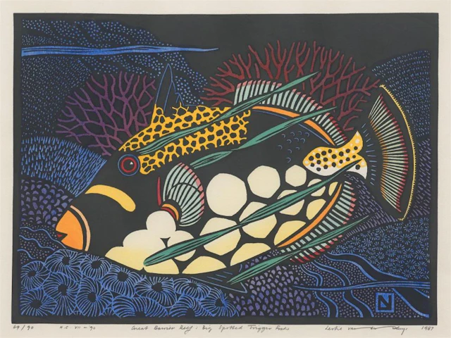 § LESLIE VAN DER SLUYS (1939-2010) Great Barrier Reef...