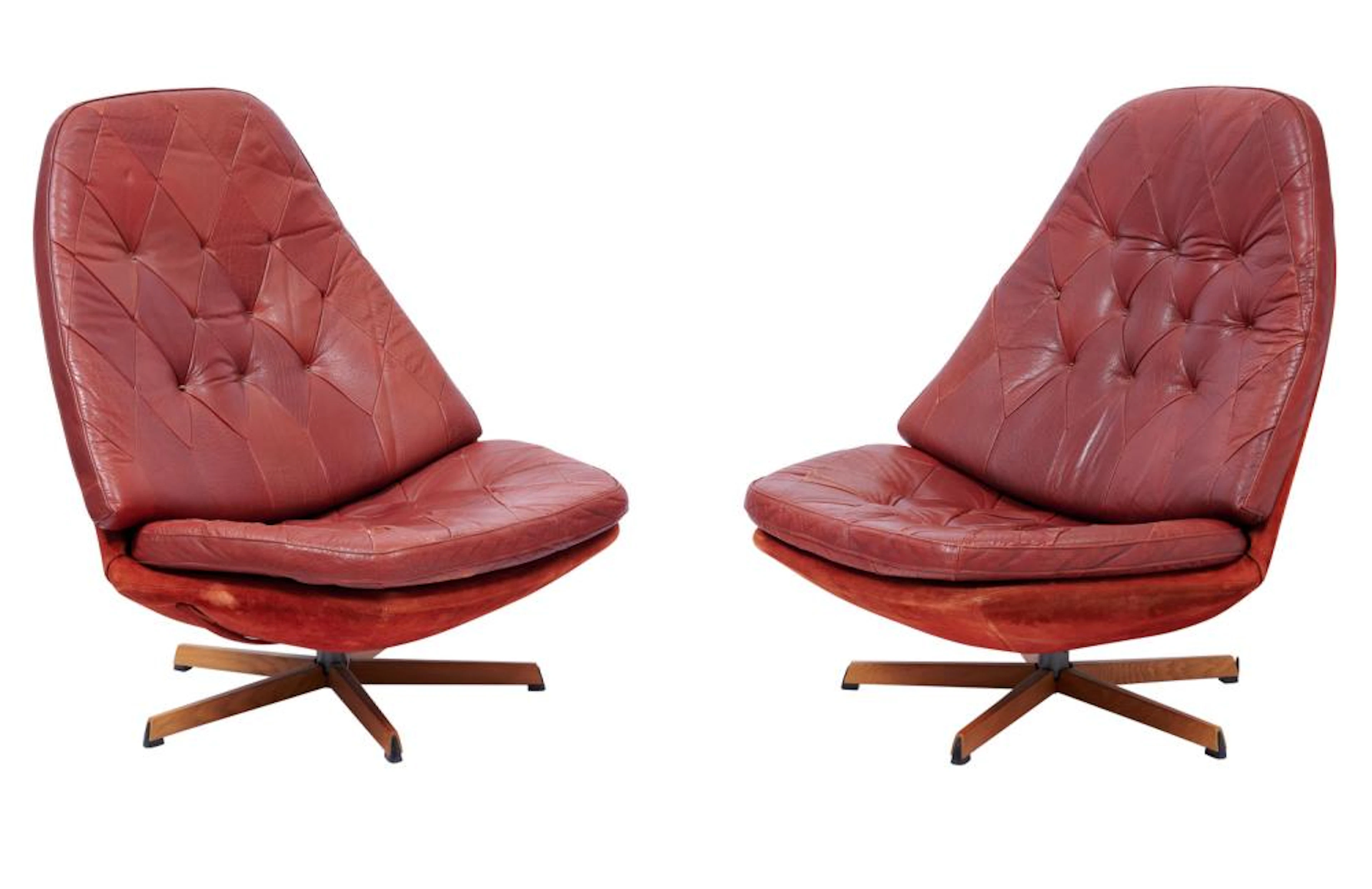 ARNOLD MADSEN AND HENRY SCHUBELL MS68 SWIVEL LOUNGE...