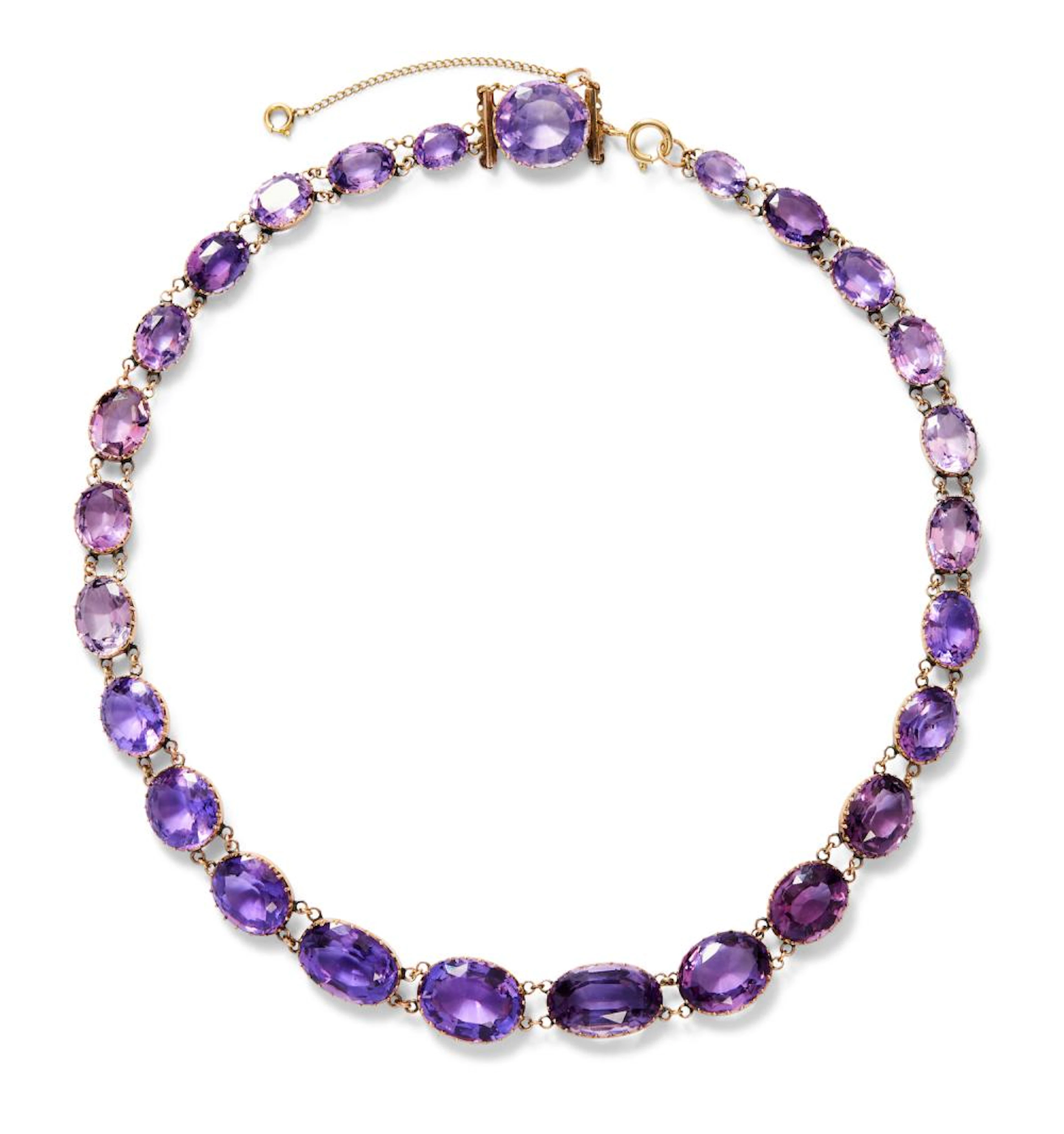 AMETHYST RIVIÈRE NECKLACE