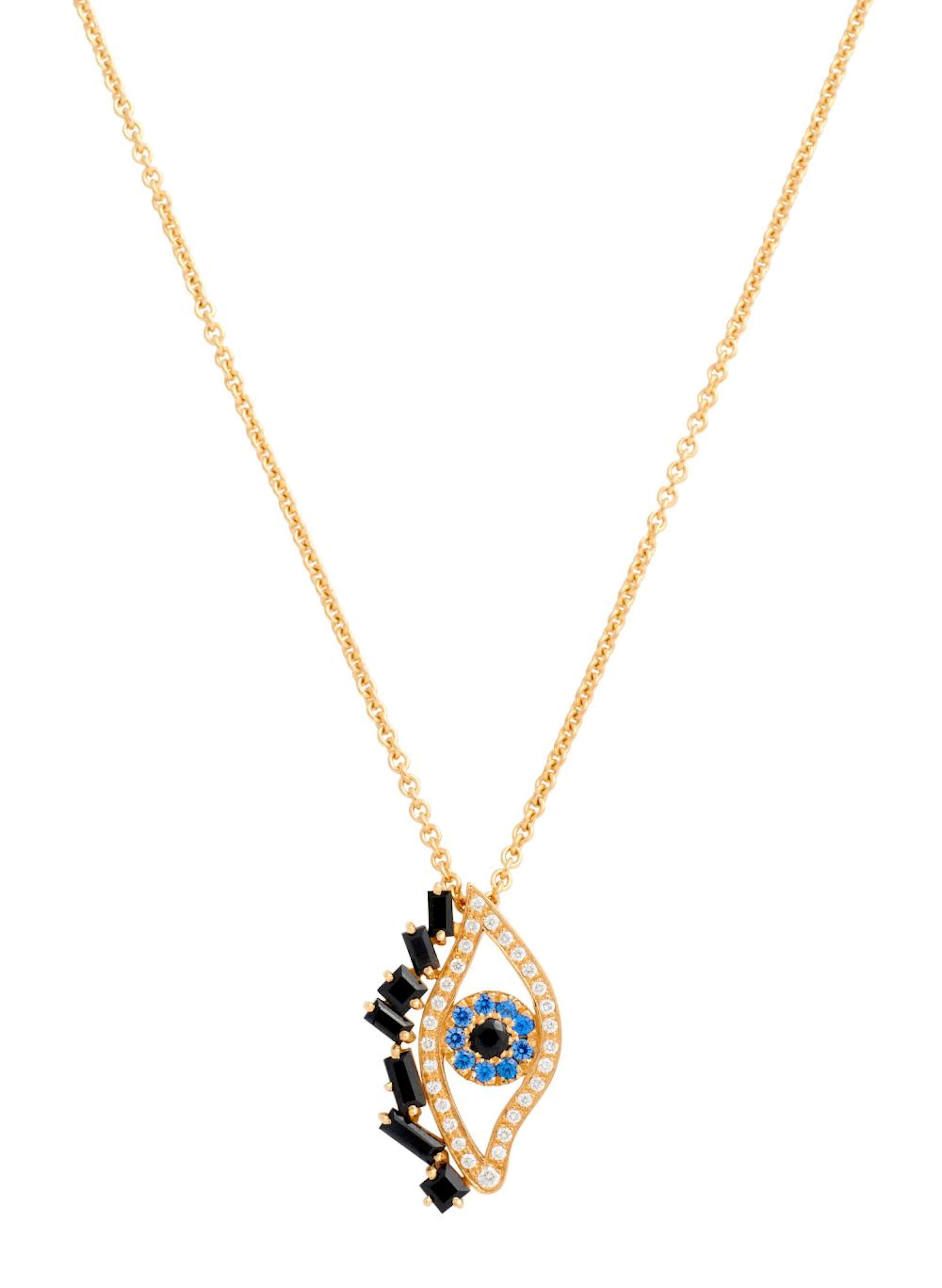 CANTURI, 18CT GOLD 'CUBISM EYE' NECKLACE