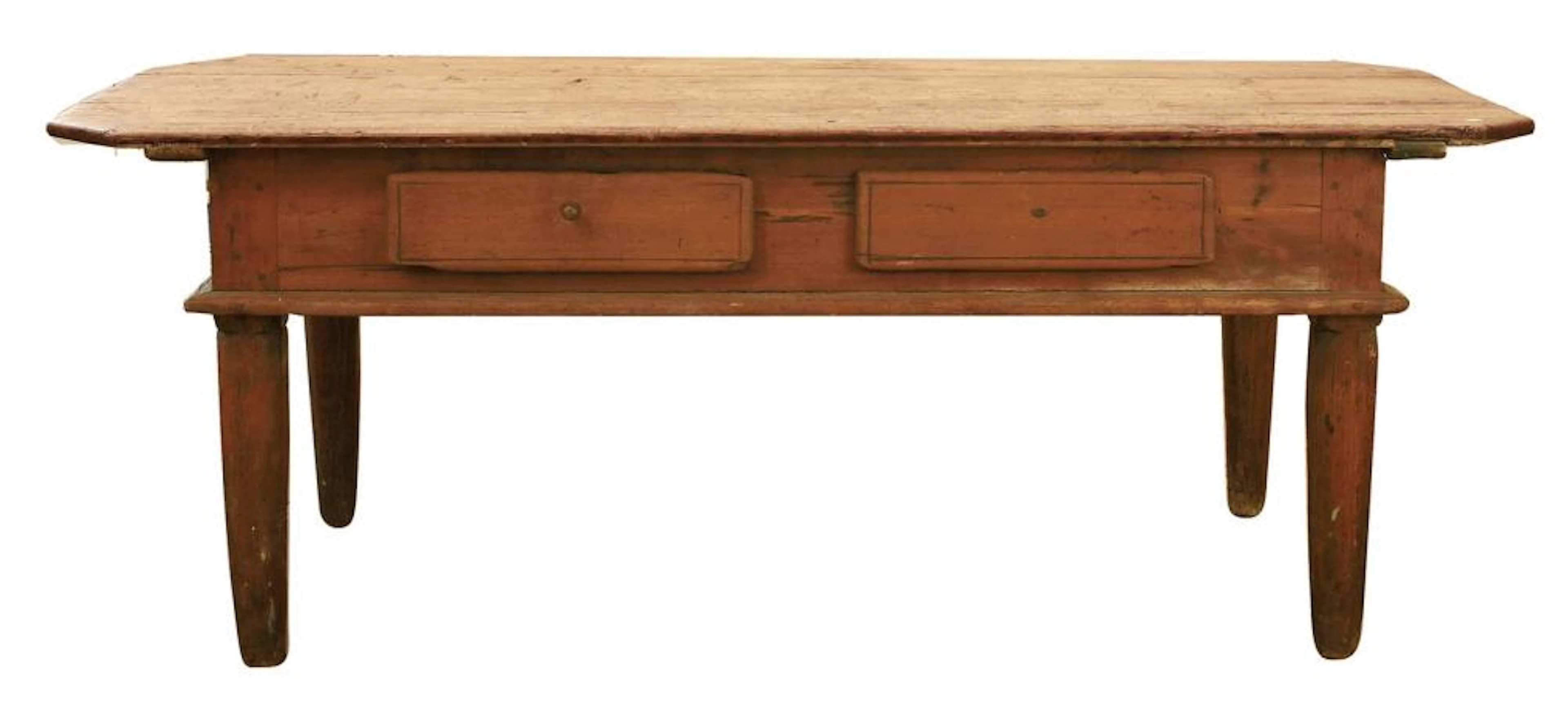 A SWEDISH RUSTIC PINE SIDE TABLE