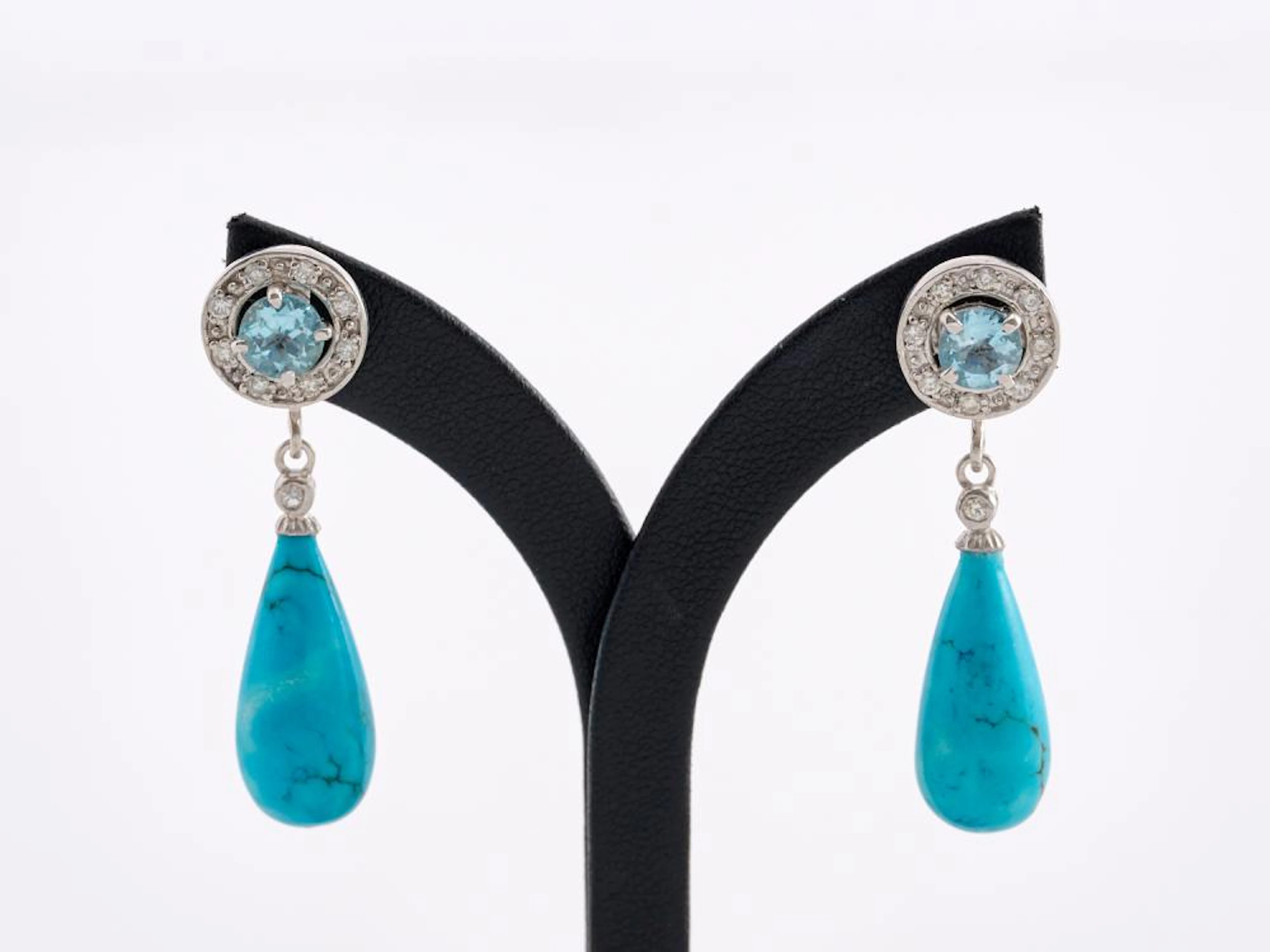 A PAIR OF AQUAMARINE