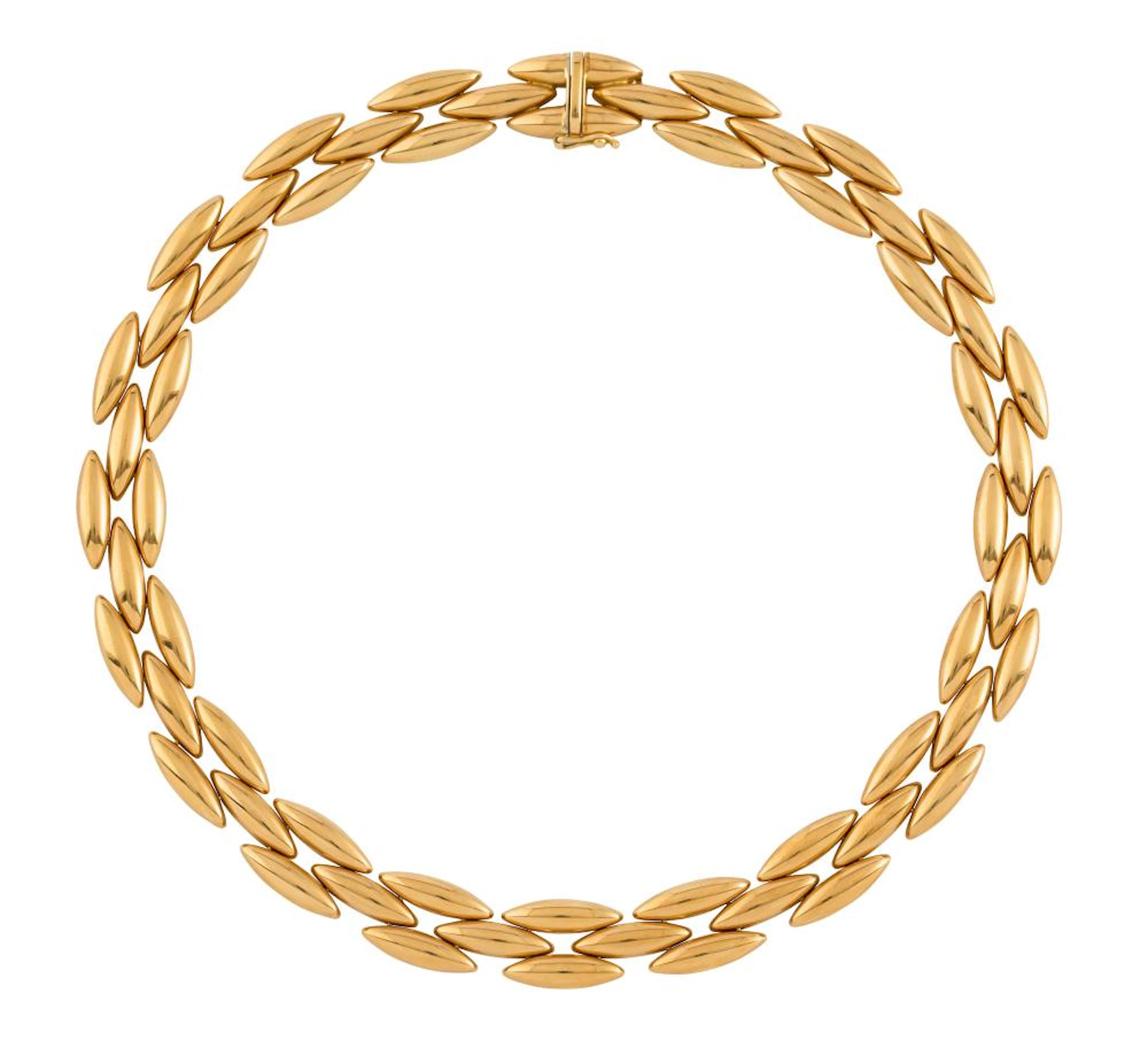 CARTIER, 18CT GOLD 'GENTAINE' NECKLACE