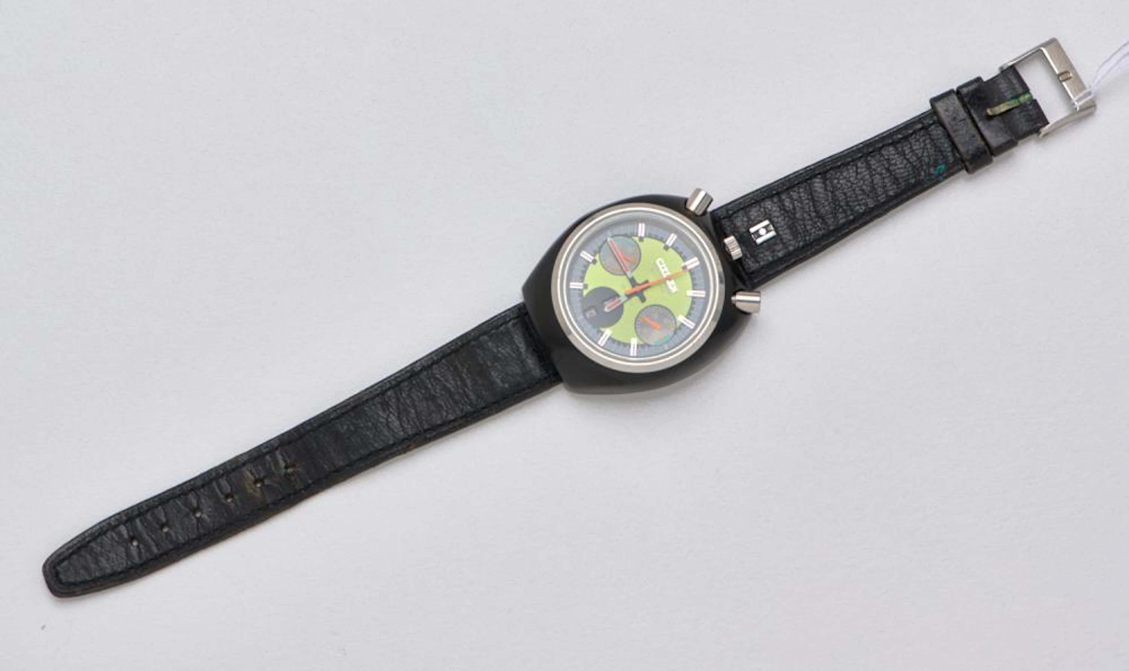 A CITIZEN BULLHEAD CHRONOGRAPH AUTOMATIC WRISTWATCH