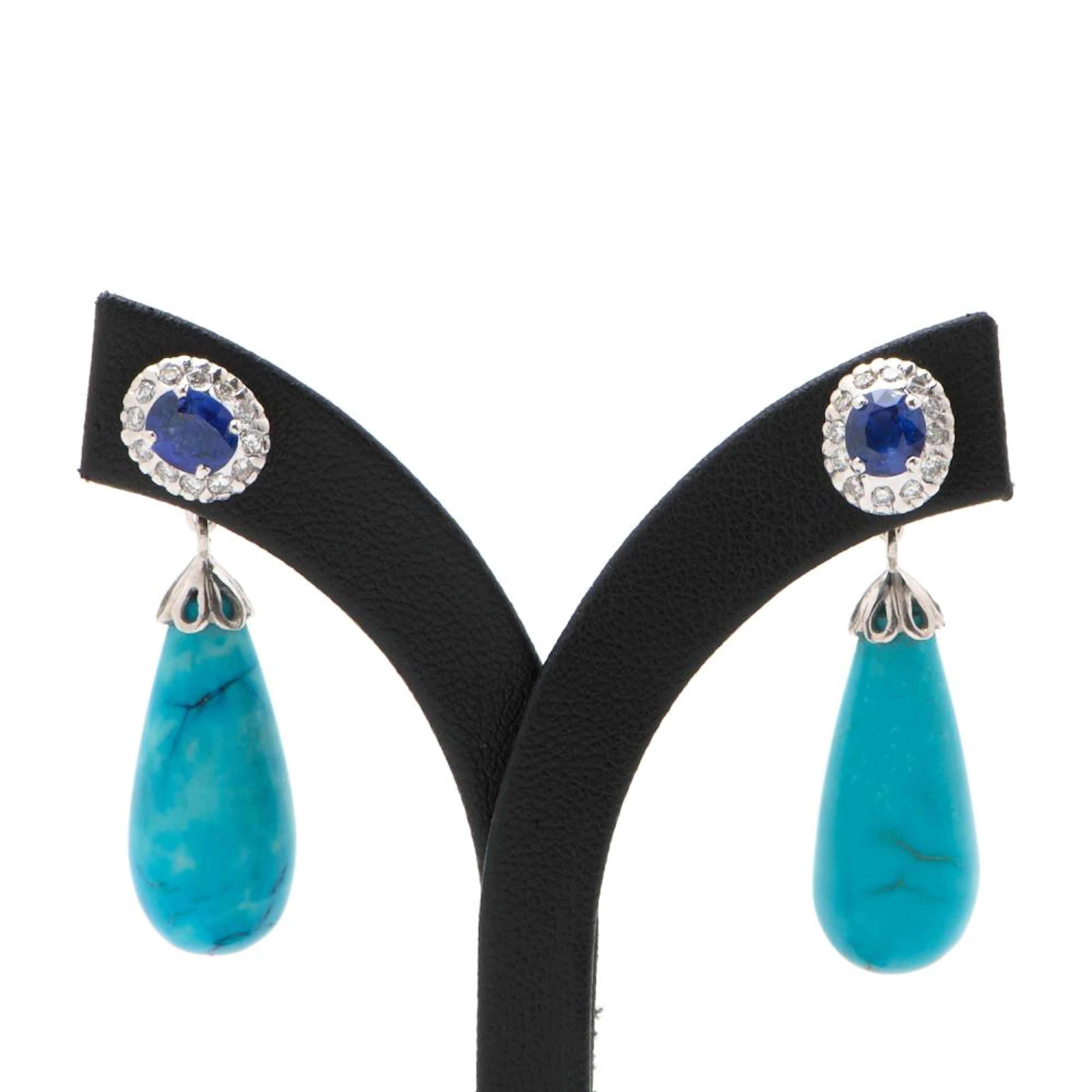 A PAIR OF SAPPHIRE