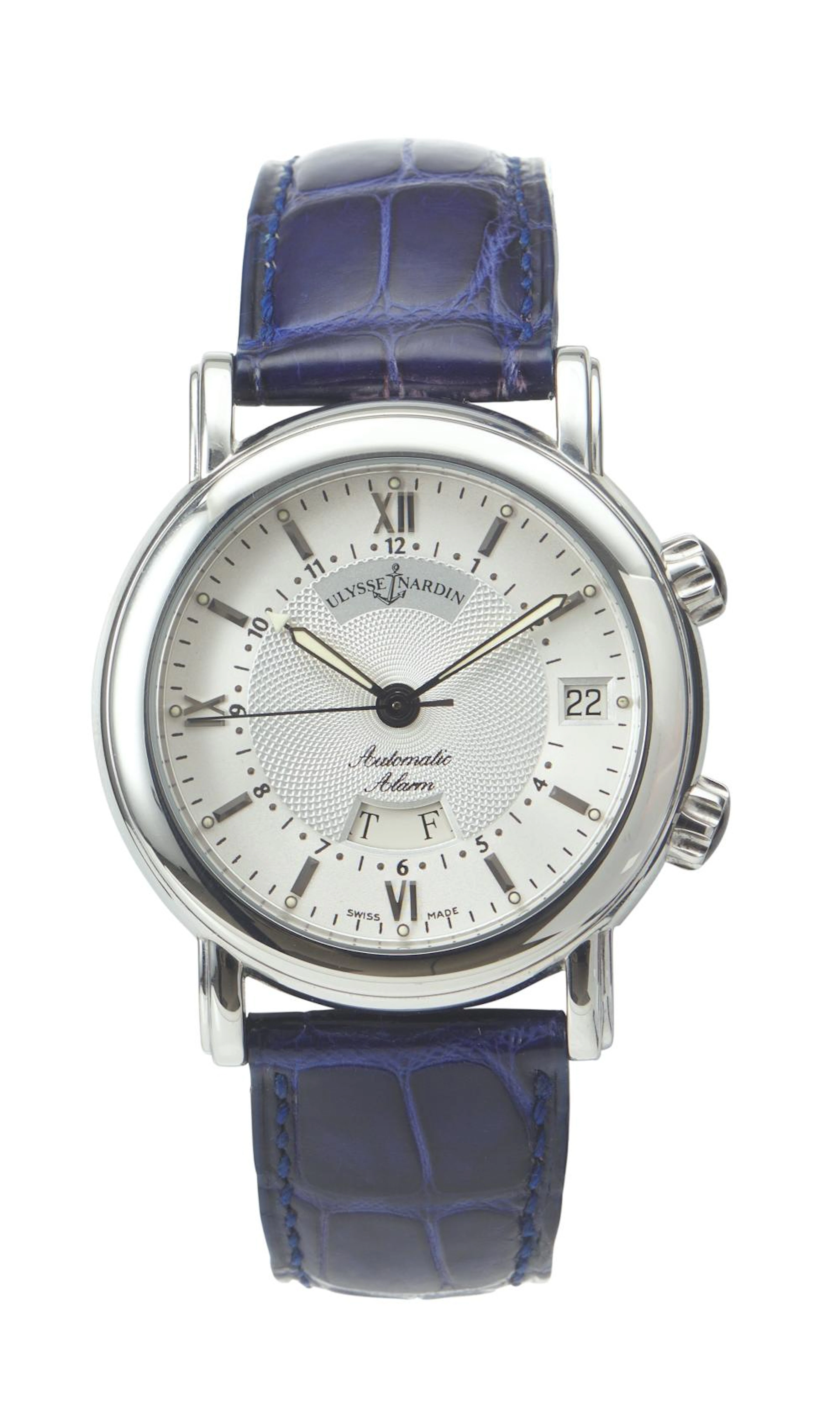 A ULYSSE NARDIN SAN MARCO ALARM WRISTWATCH