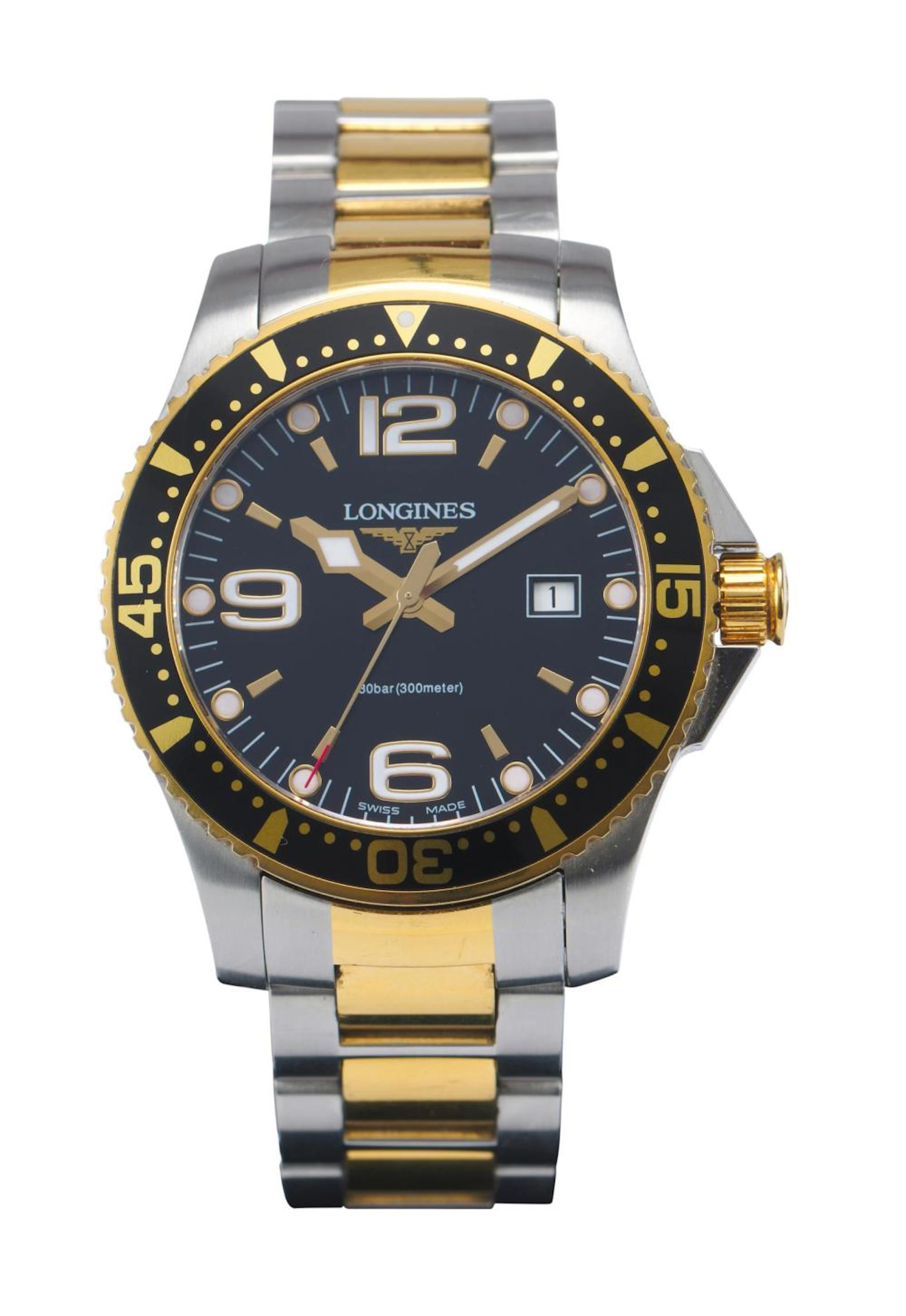 LONGINES HYDROCONQUEST REF L3.640.3 A STAINLESS STEEL AND...