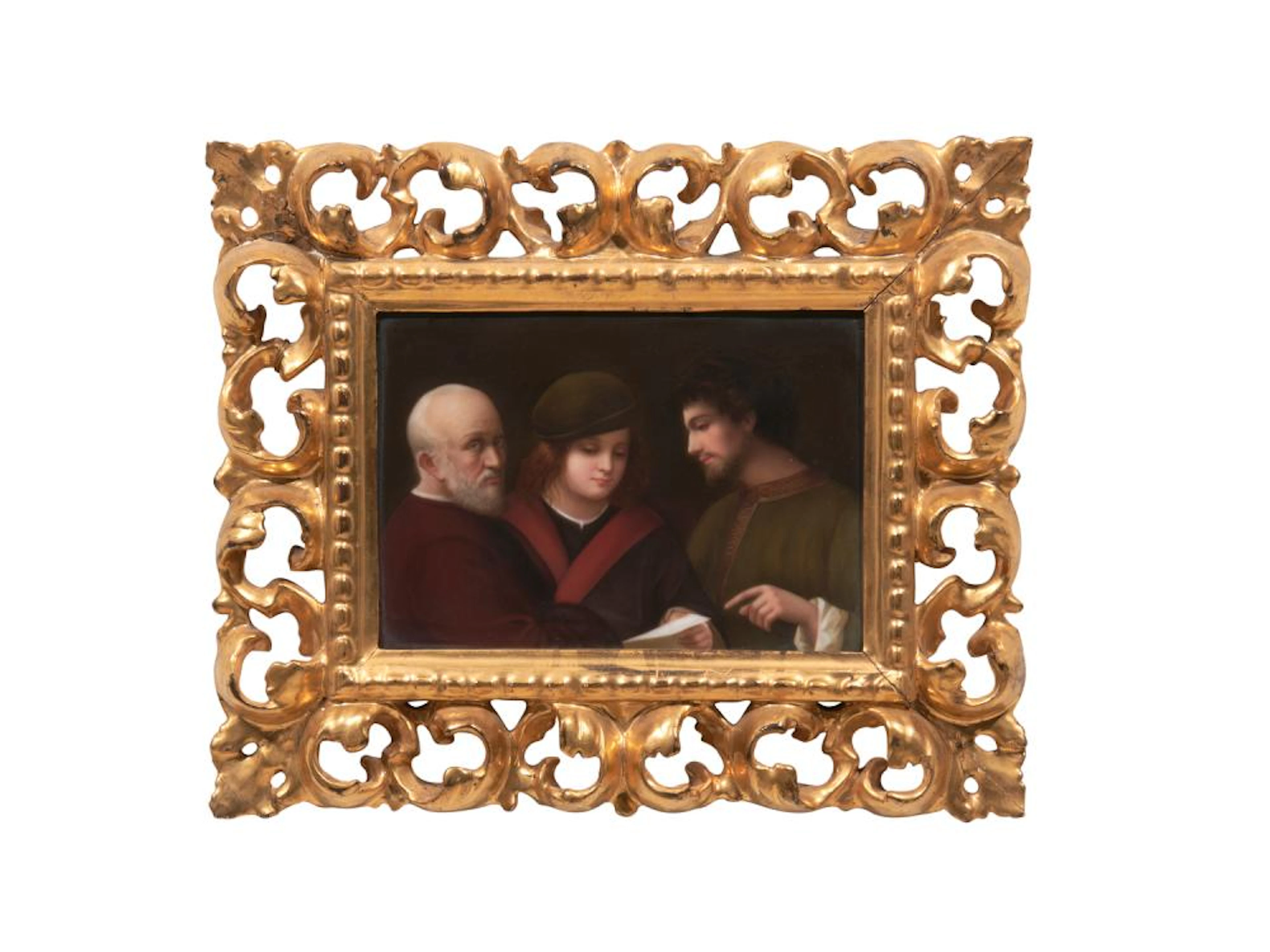 A GERMAN PORCELAIN PLAQUE Attributed to Berlin (KPM), circa 1880