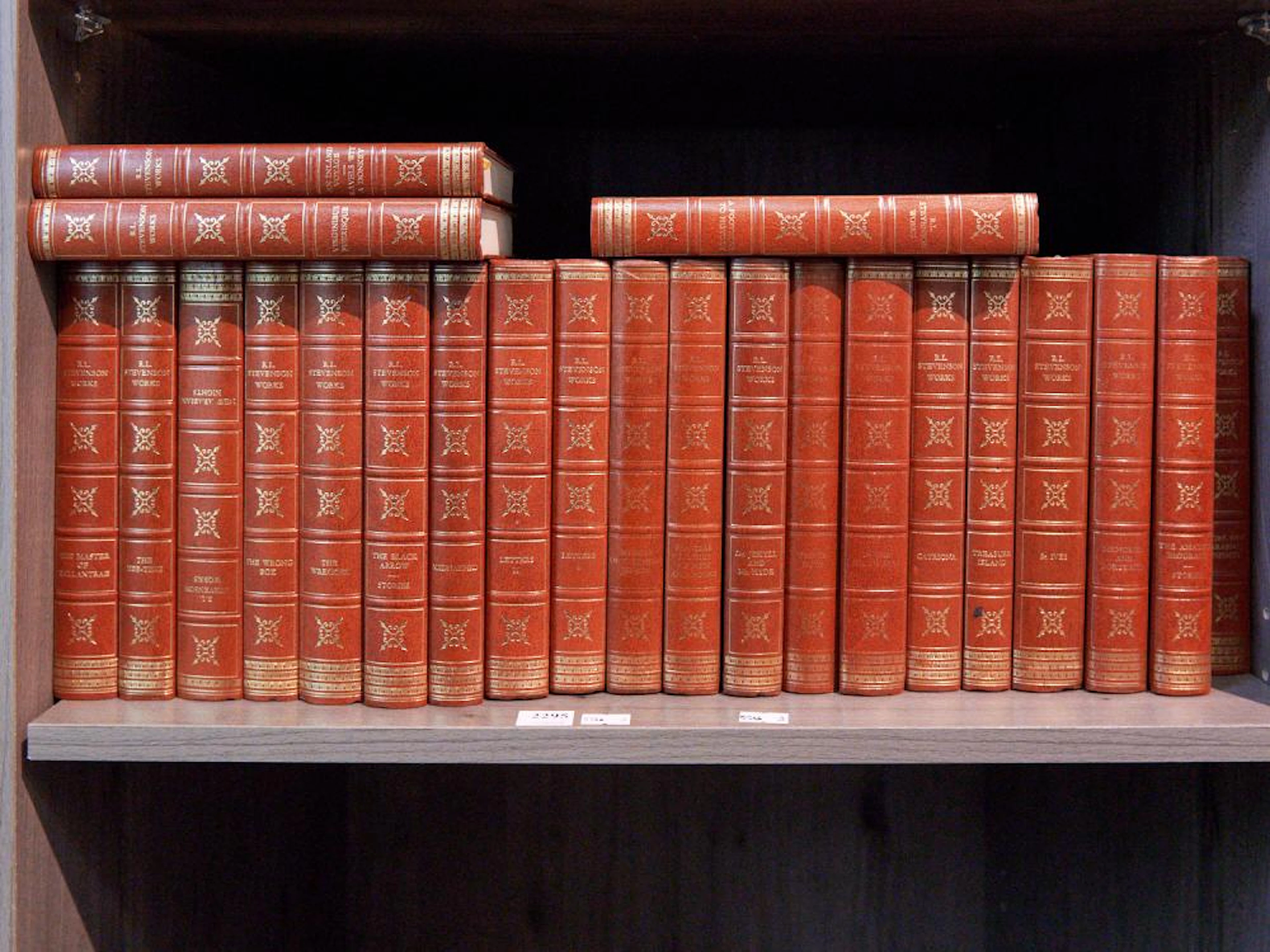 R.L. STEVENSON WORKS, 23 VOLUMES, LEONARD JOEL DELIVERY SIZE: MEDIUM