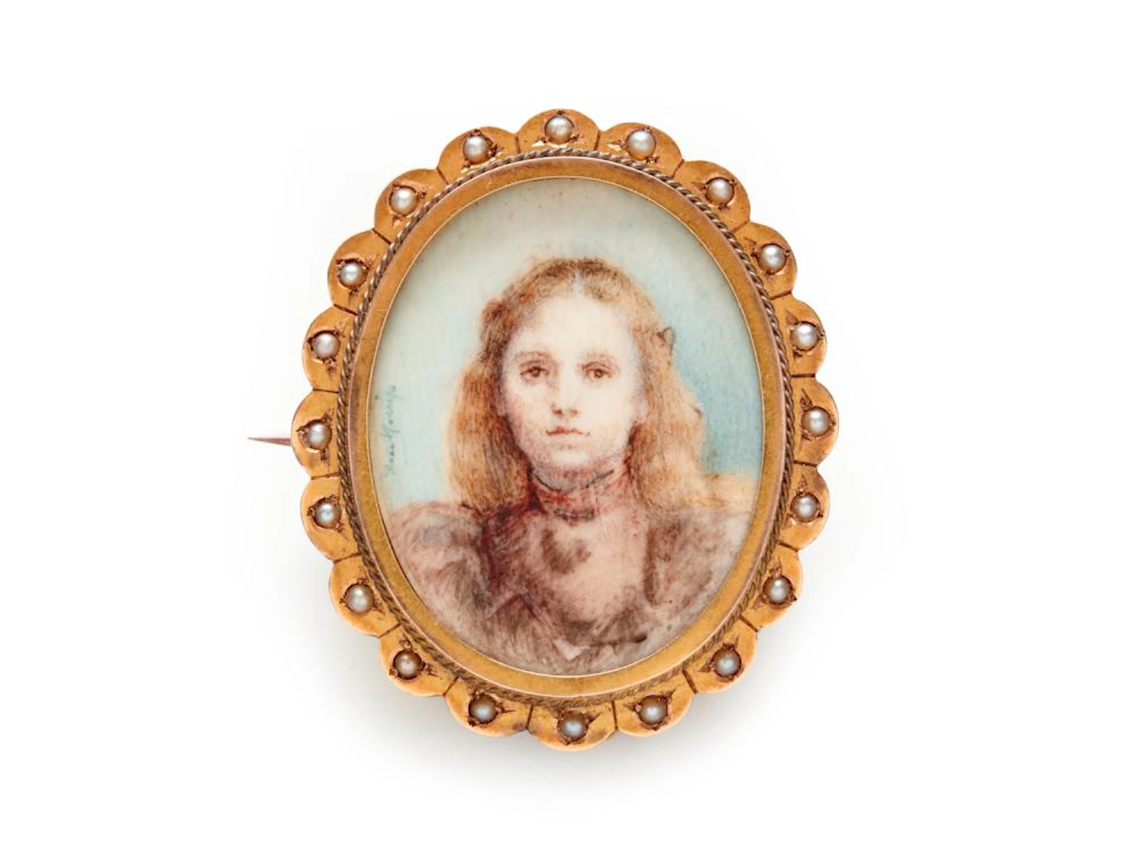 BESSIE (BESS) NORRIS TAIT (1878?1939) Miniature Portrait...