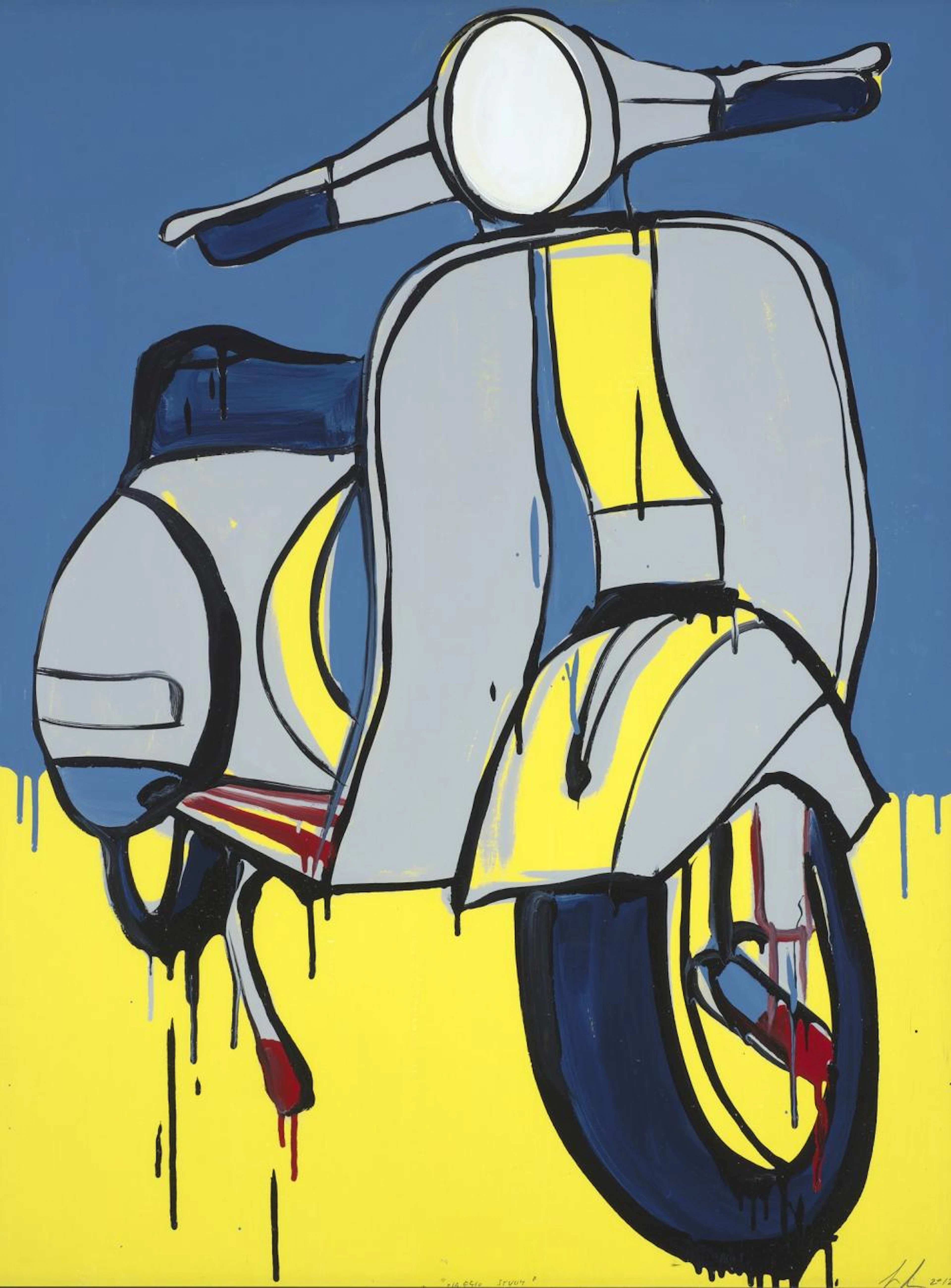 § JASPER KNIGHT (born 1978) Piaggio Study 2012 oil on board
