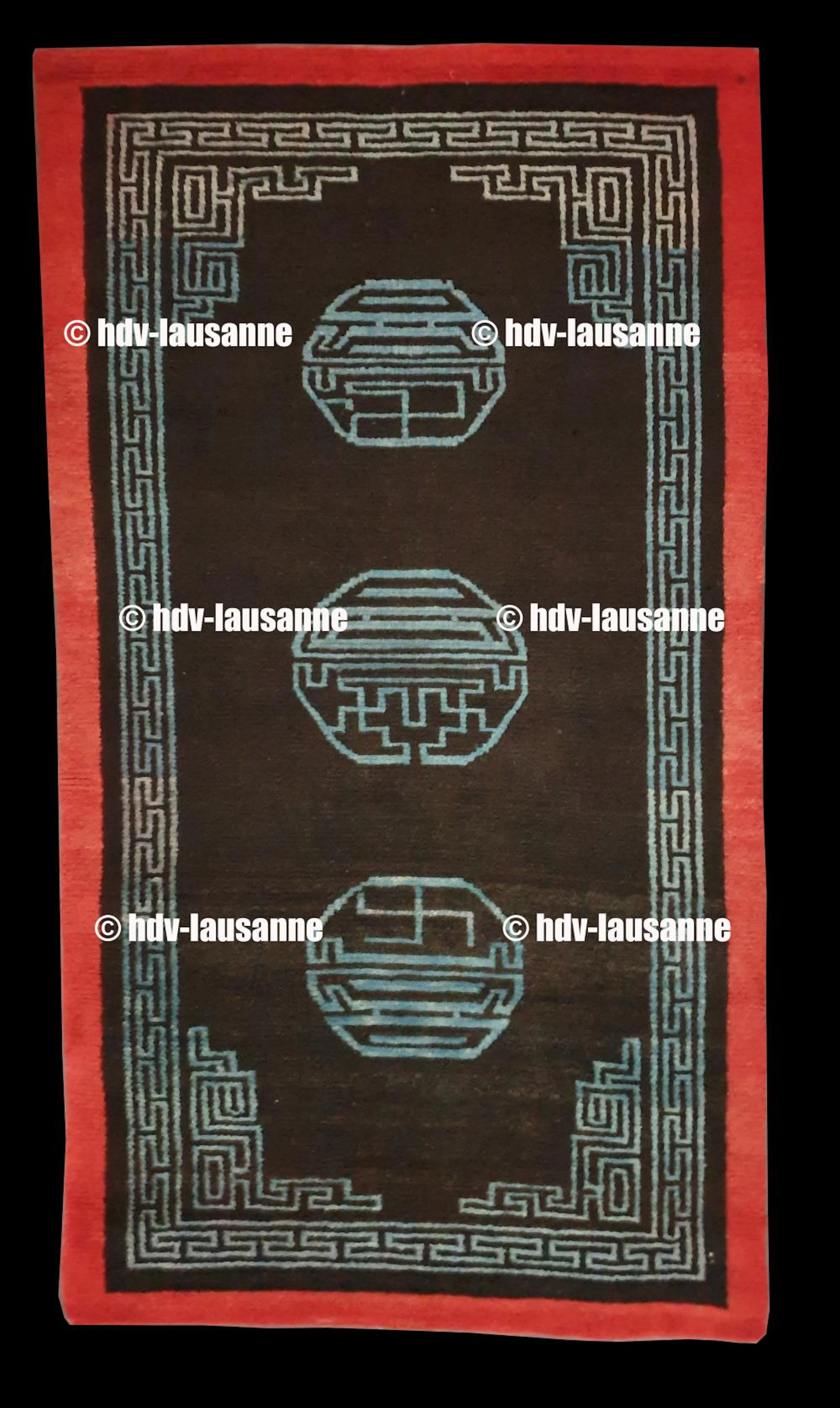 Carpet with 3 ideograms -Tibet (China)