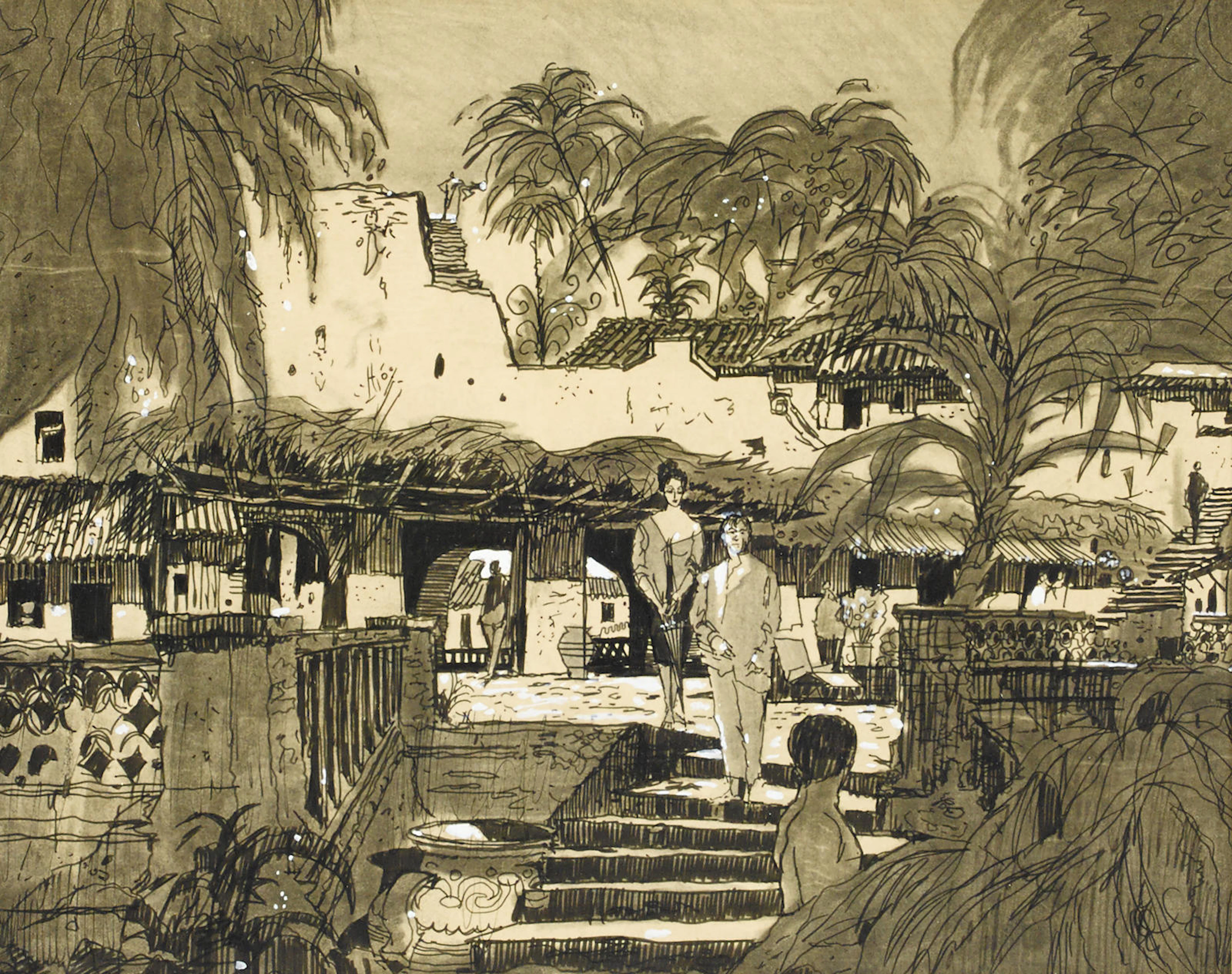 A production drawing for The Night of the Iguana
