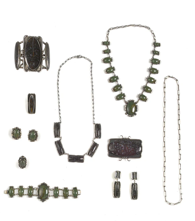 Two suites of Southwest jewelry items