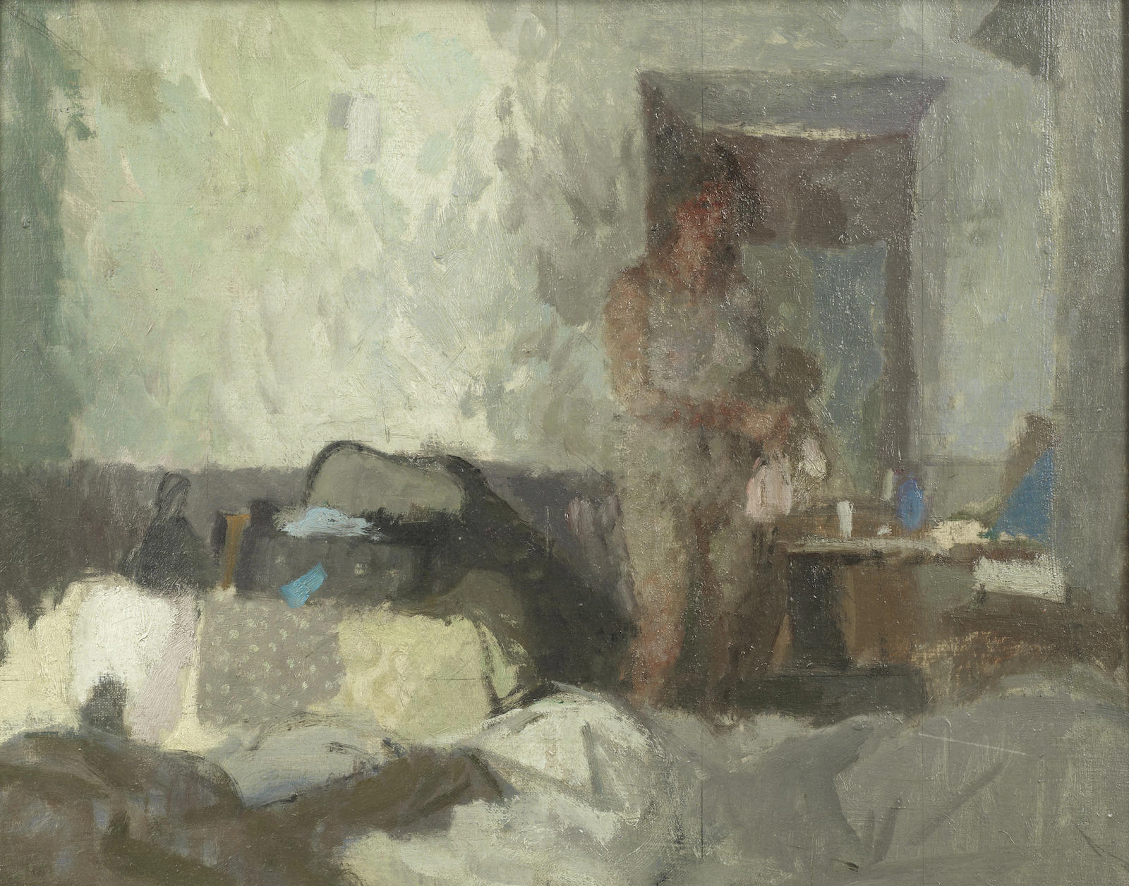 Bernard Dunstan, R.A. (British, born 1920) 'Sermoneta, morning'