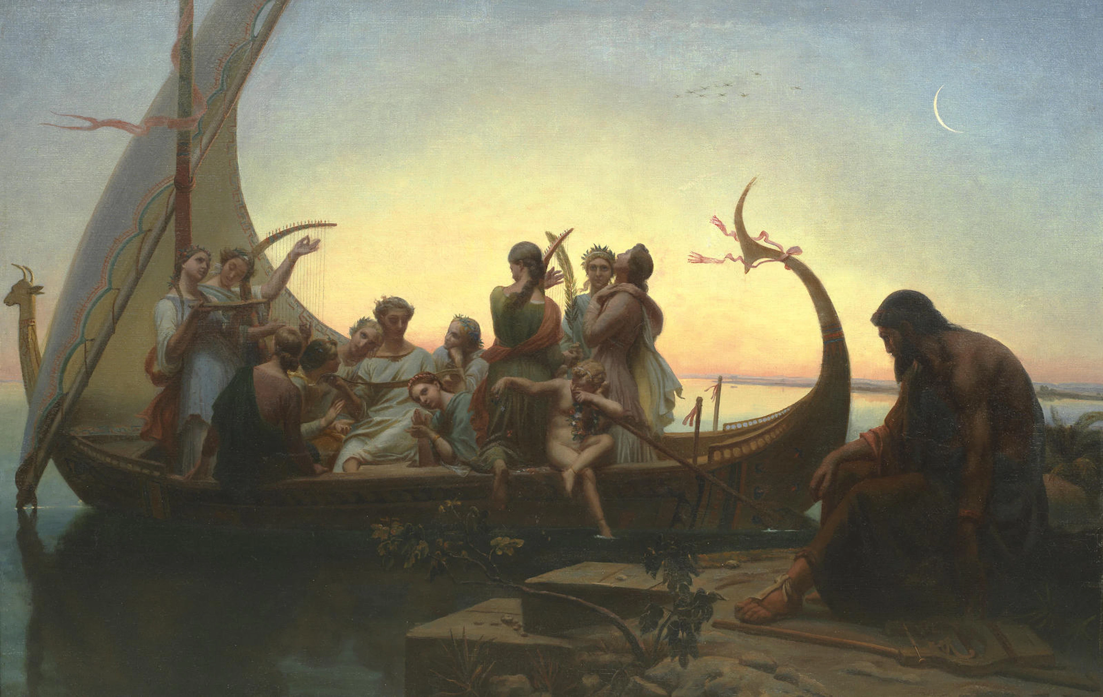 After Marc Gabriel Charles Gleyre 'Lost Illusions'
