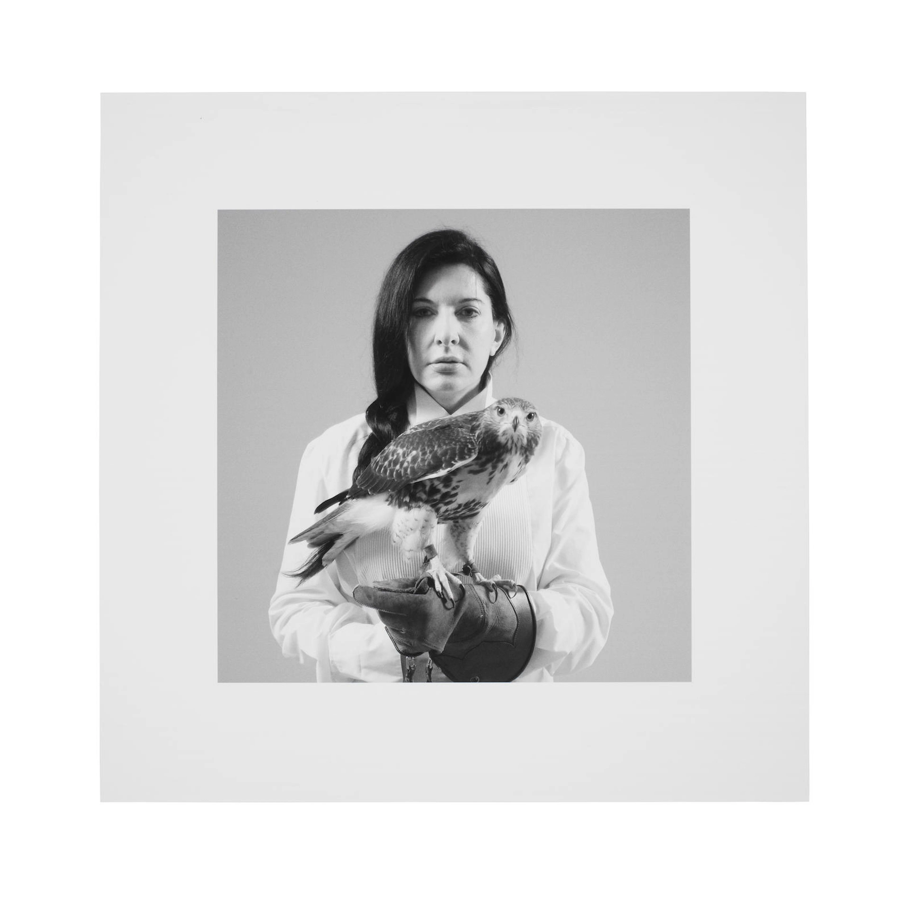Marina Abramović (Serbian, born 1946) Portrait with Falcon 2010