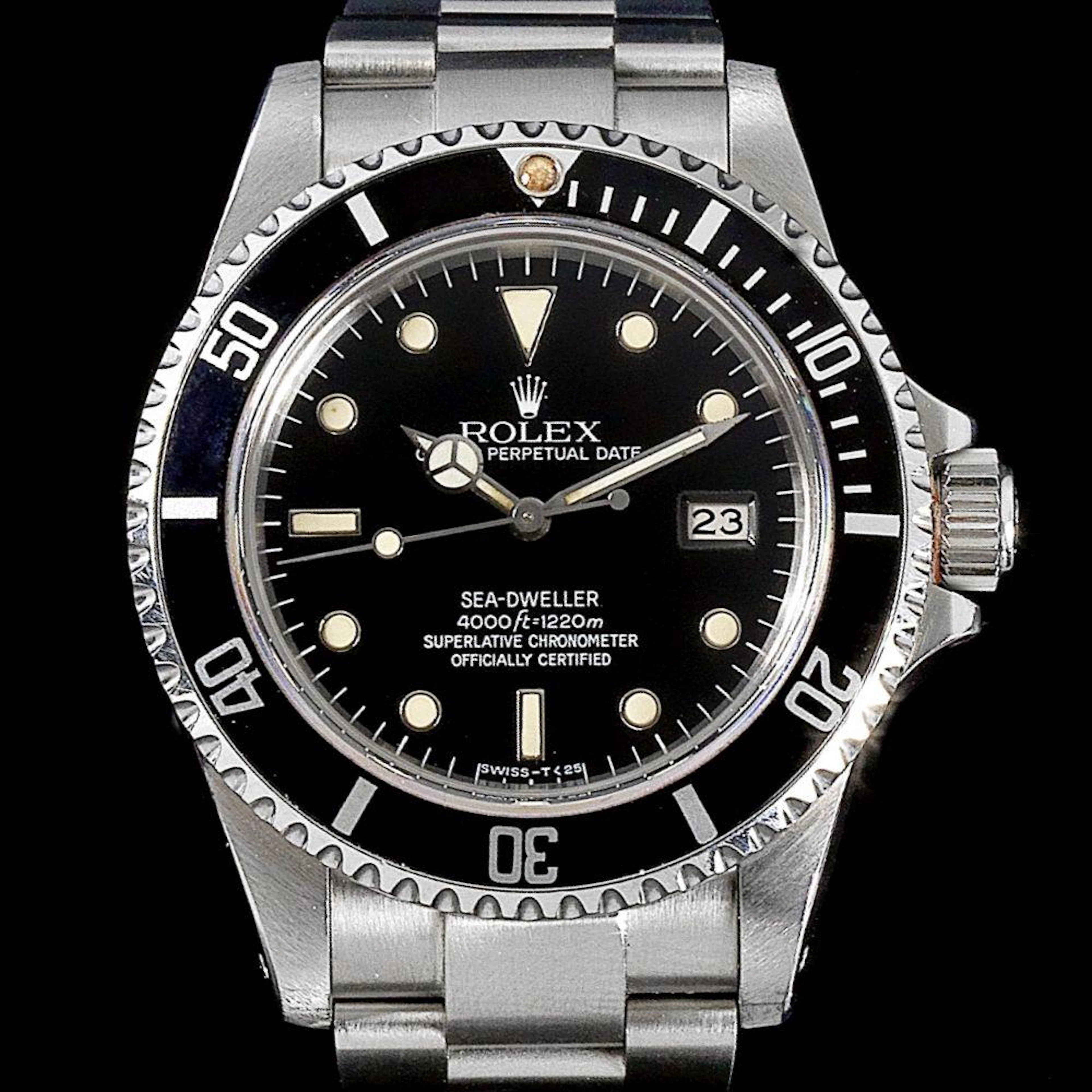 Rolex. A stainless steel automatic calendar bracelet watch, Sea-Dweller, Ref:16660, Serial No.838****, Movement No.143****, Circa 1984
