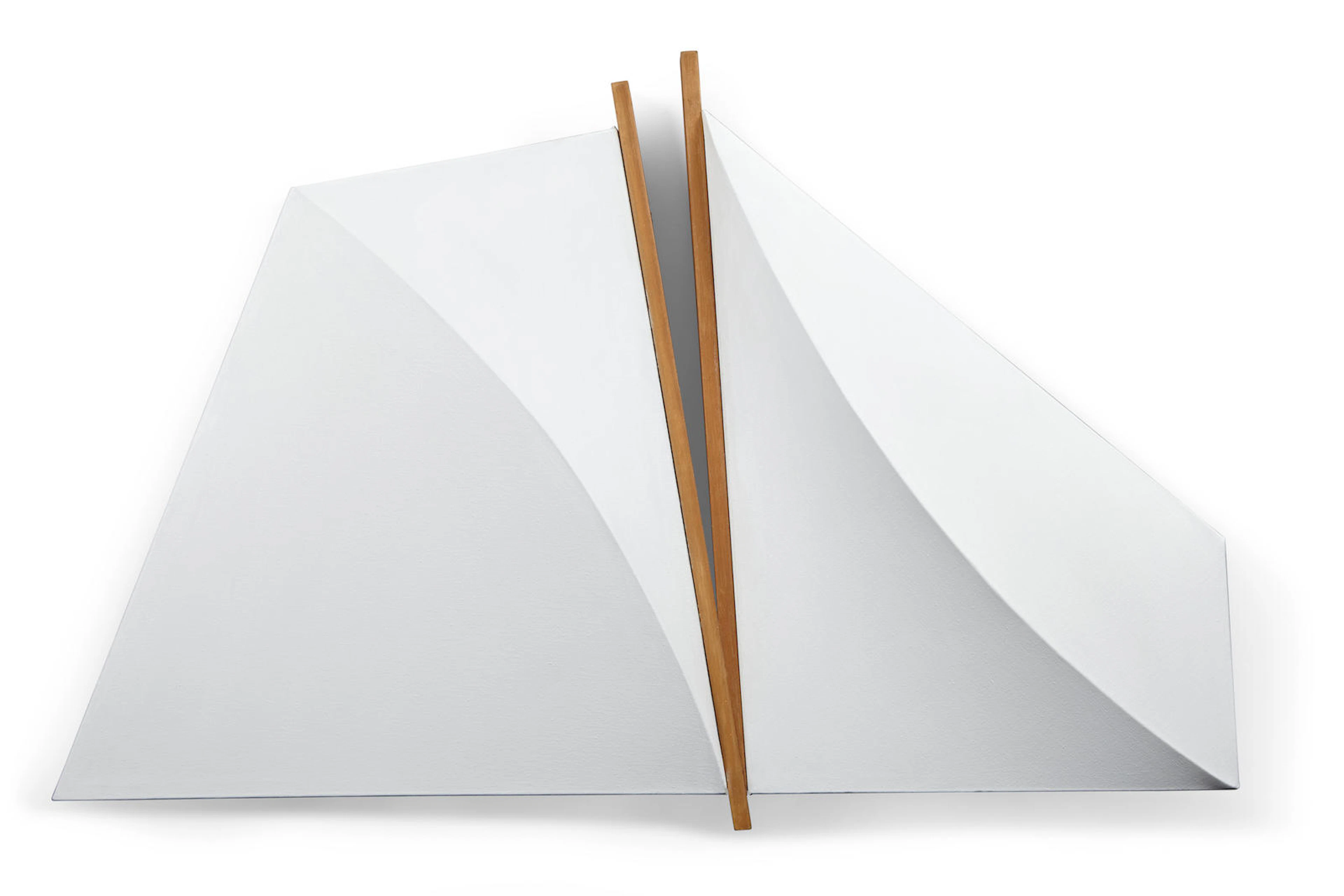 Charles Hinman (born 1932) 2 Canted Forms, 1977 33 5/8 x 51 1/2 x 4 in. (85.4 x 130.8 x 10.2 cm) unframed