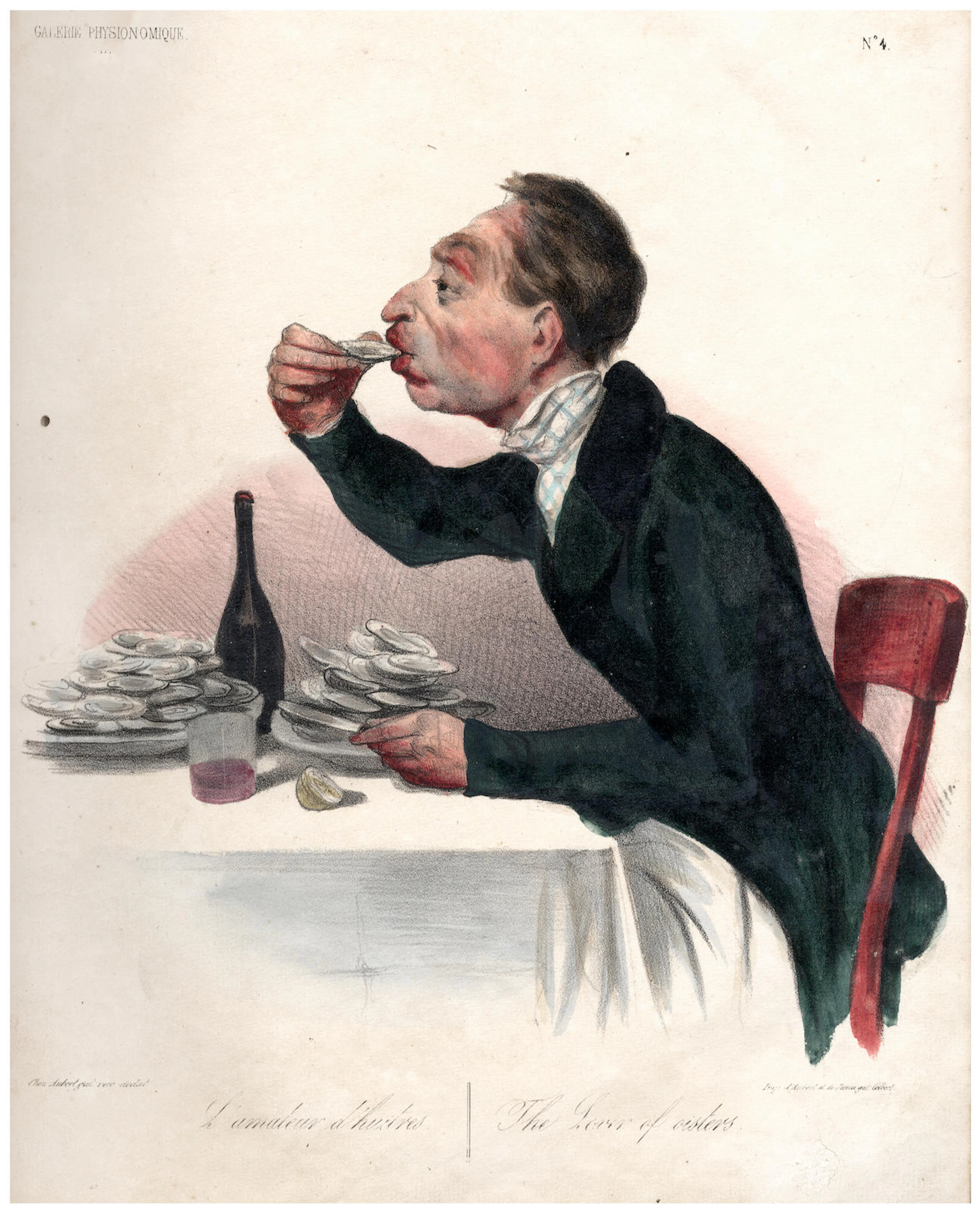 DAUMIER (HONORÉ) Galerie physionomique; Croquis d'expressions, 45 hand-coloured plates, [1836-1838], sold as a collection of plates