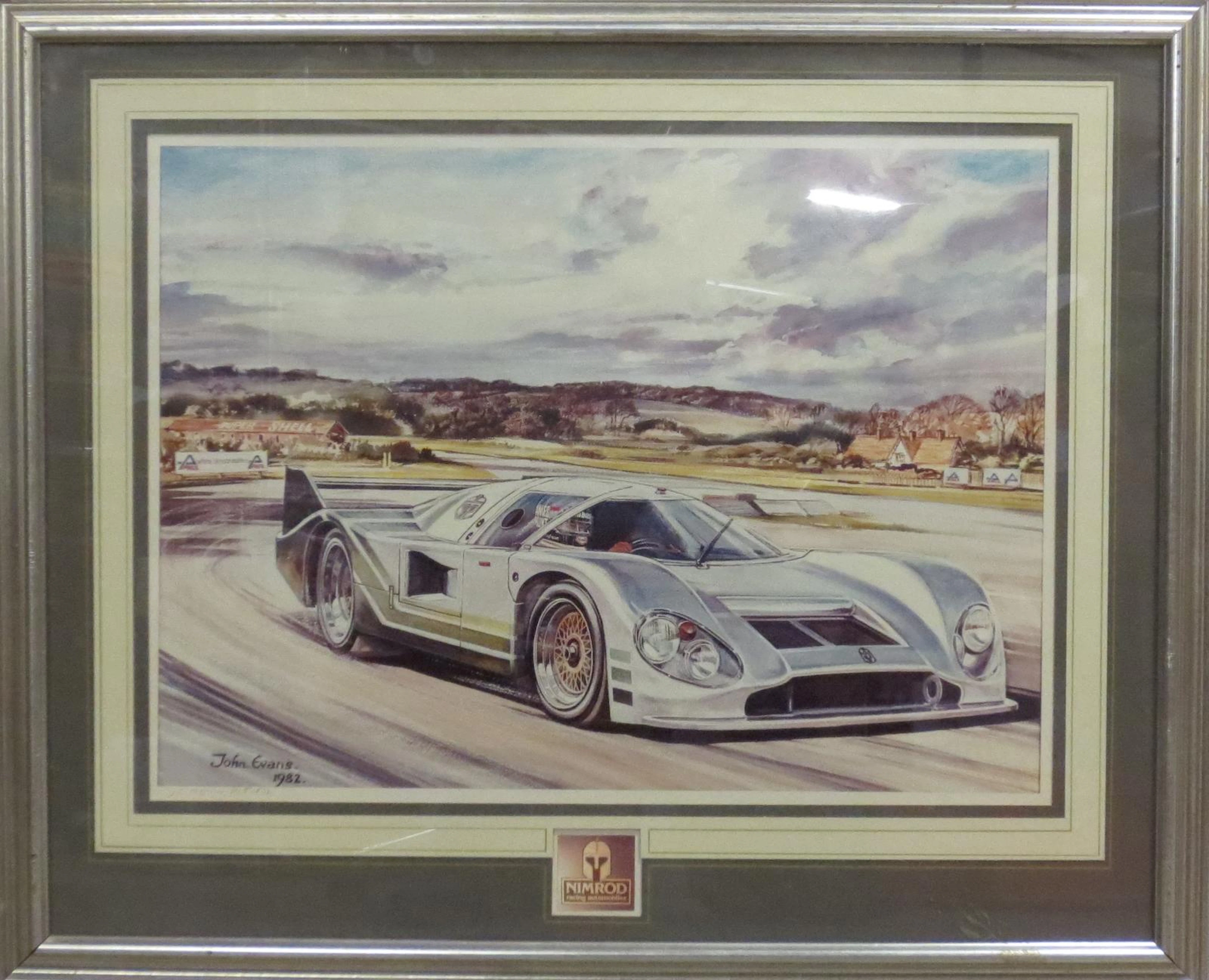 'Aston Martin Nimrod', a limited edition print after John Evans,