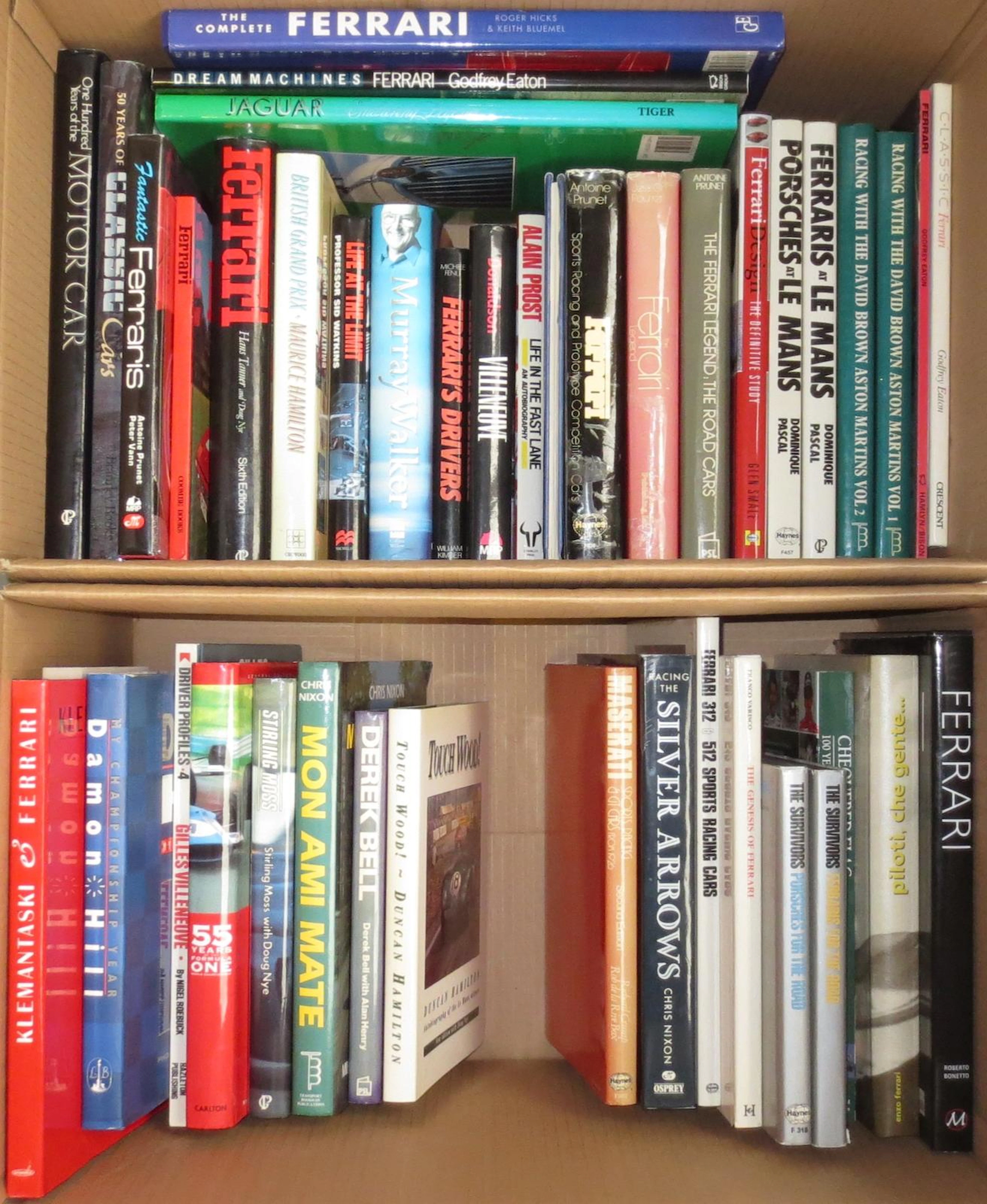 Assorted motoring books,