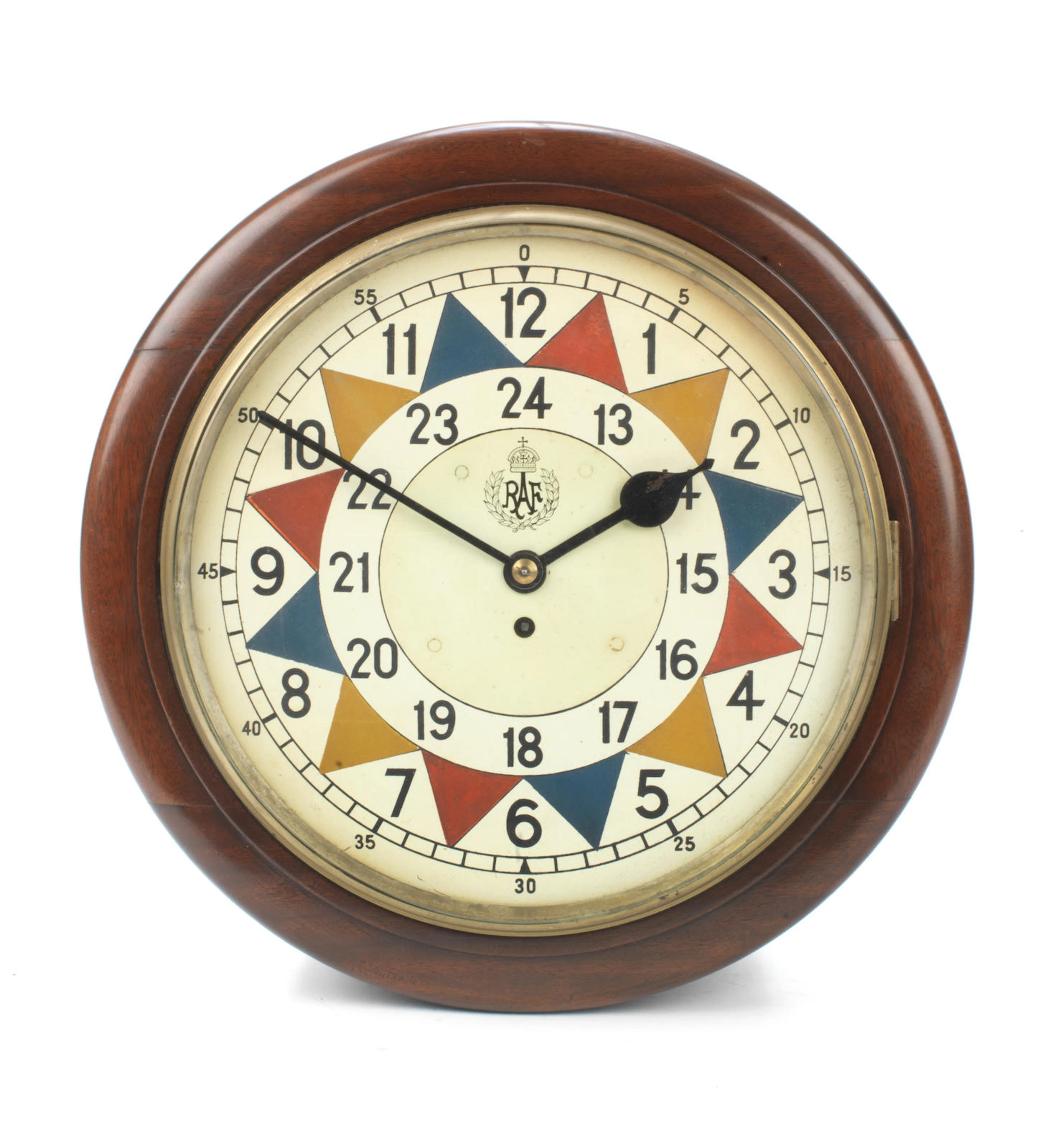 AN RAF SECTOR CLOCK, 1939, BY REPUTE FROM RAF COLTISHALL