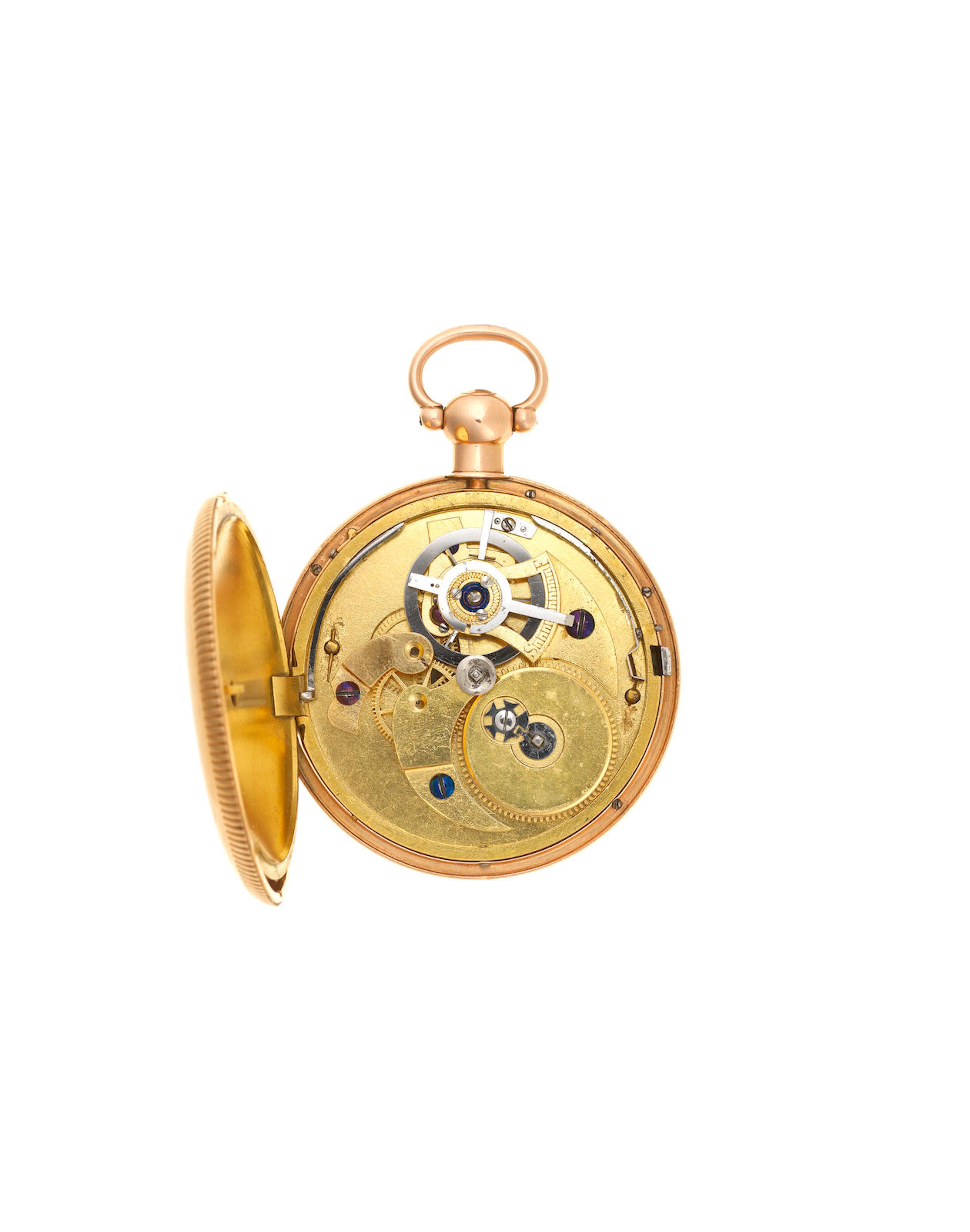 Debois & Wheeler, Grays Inn Passage, London. An 18K gold key wind open face pocket watch London Hallmark for 1807