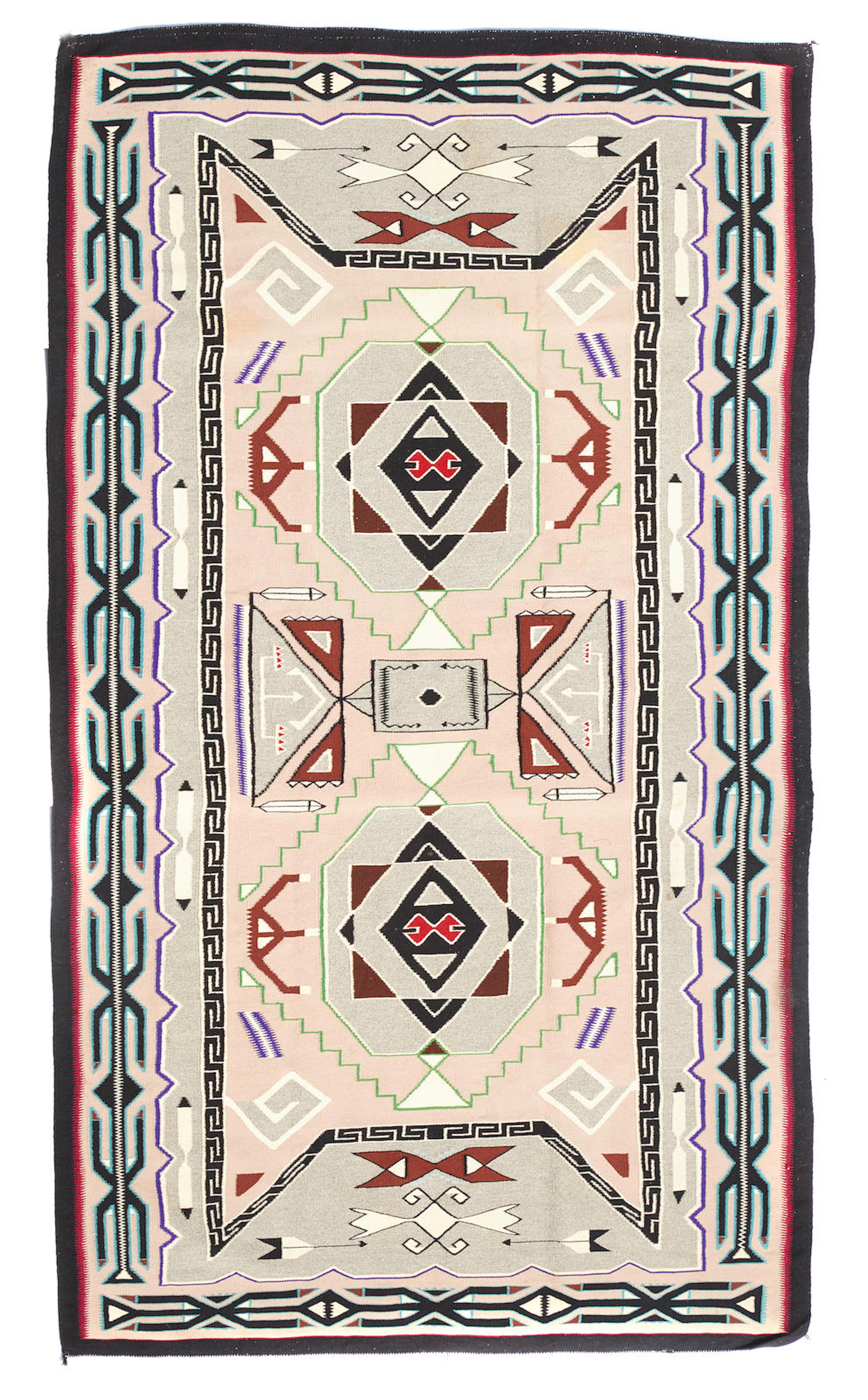 A Navajo Teec Nos Pos pictorial rug