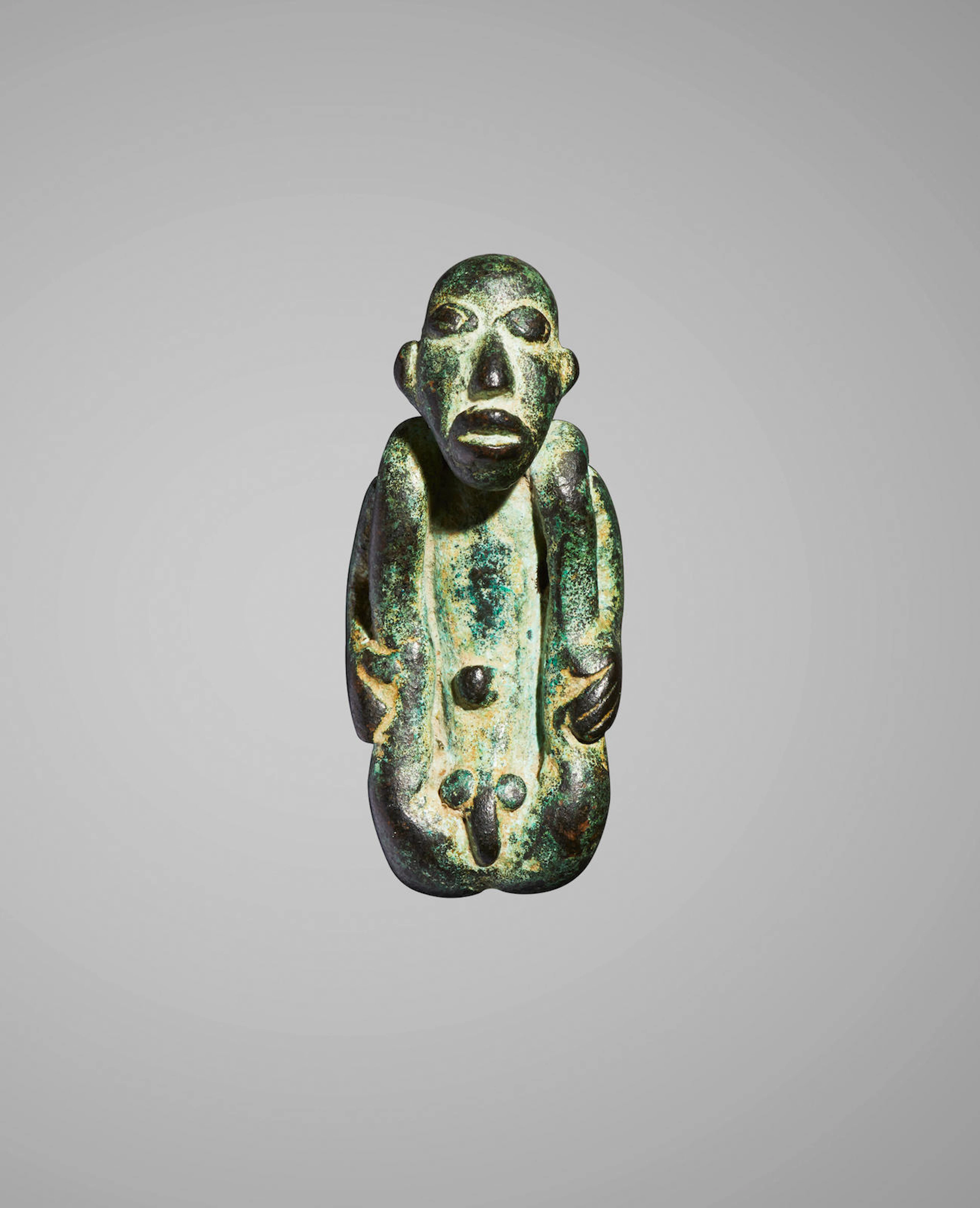 Dogon/Djenné Pendant of a Male Contortionist, Inland Niger Delta, Mali, 14th - 16th century