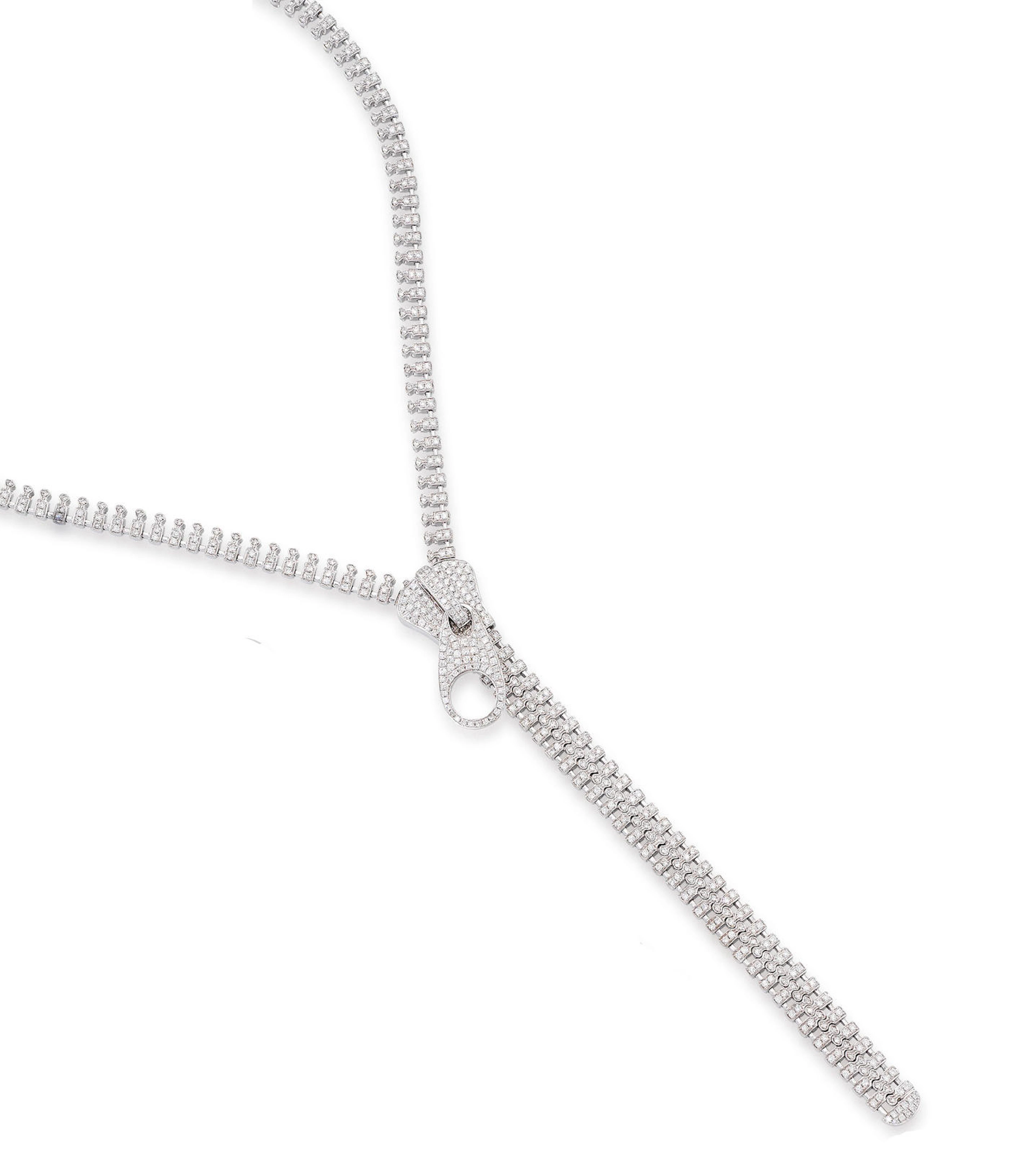 A Diamond 'Zip' Necklace