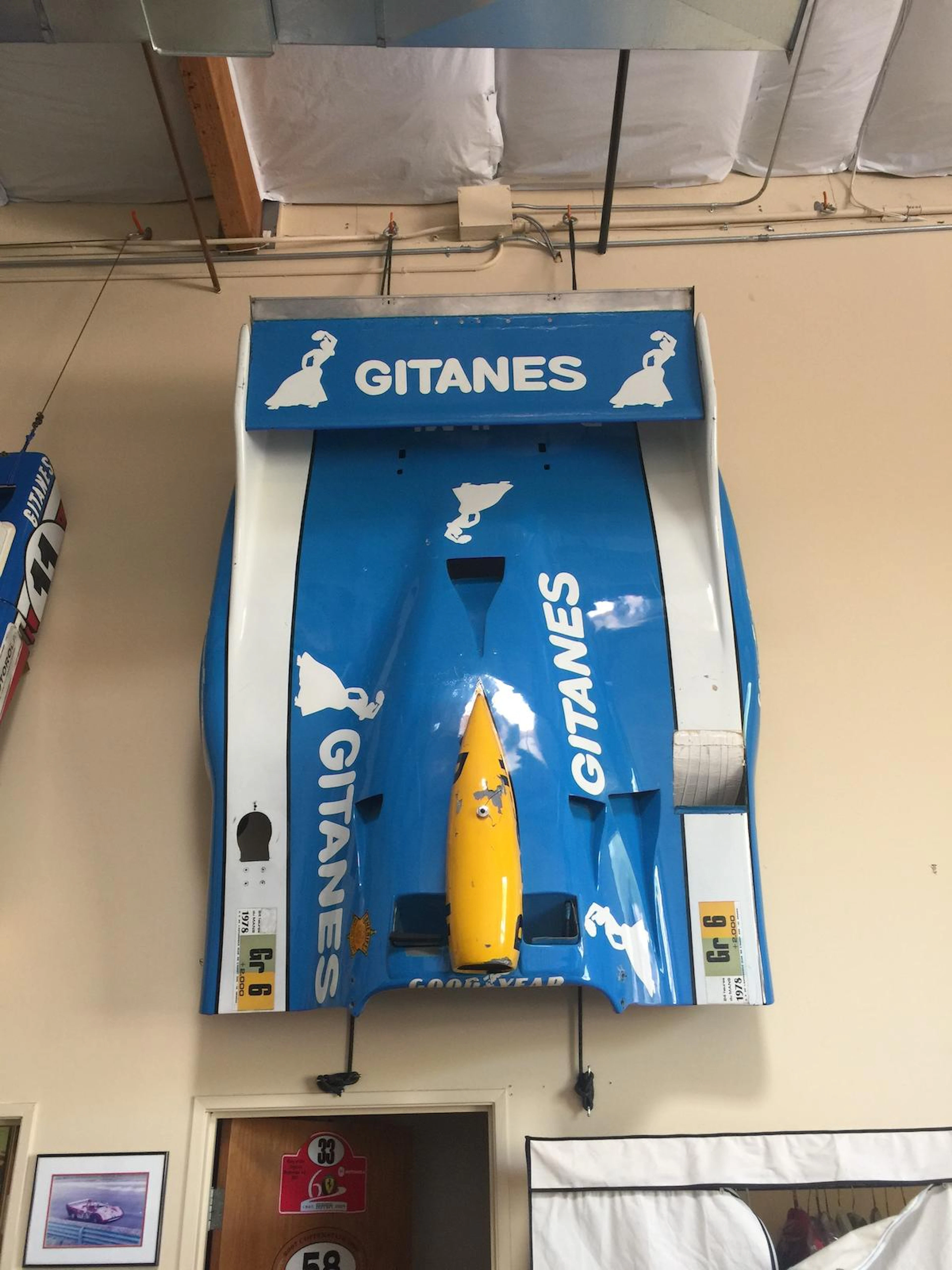 1978 Gitanes Renault Mirage M9B Tail Section, complete, as raced in the 1978 24 Hours of Le Mans, with scrutineering tags