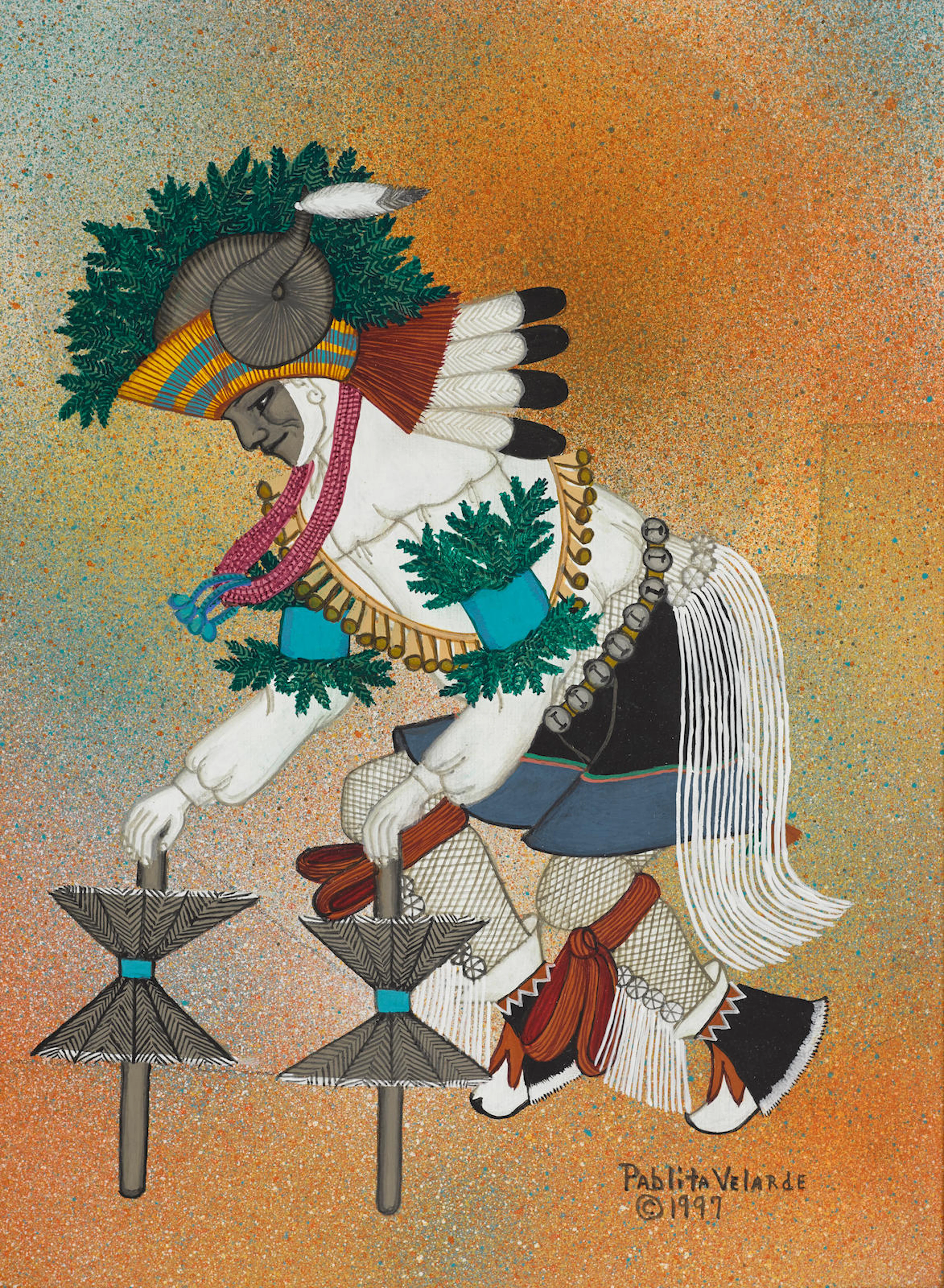 A Pablita Velarde painting