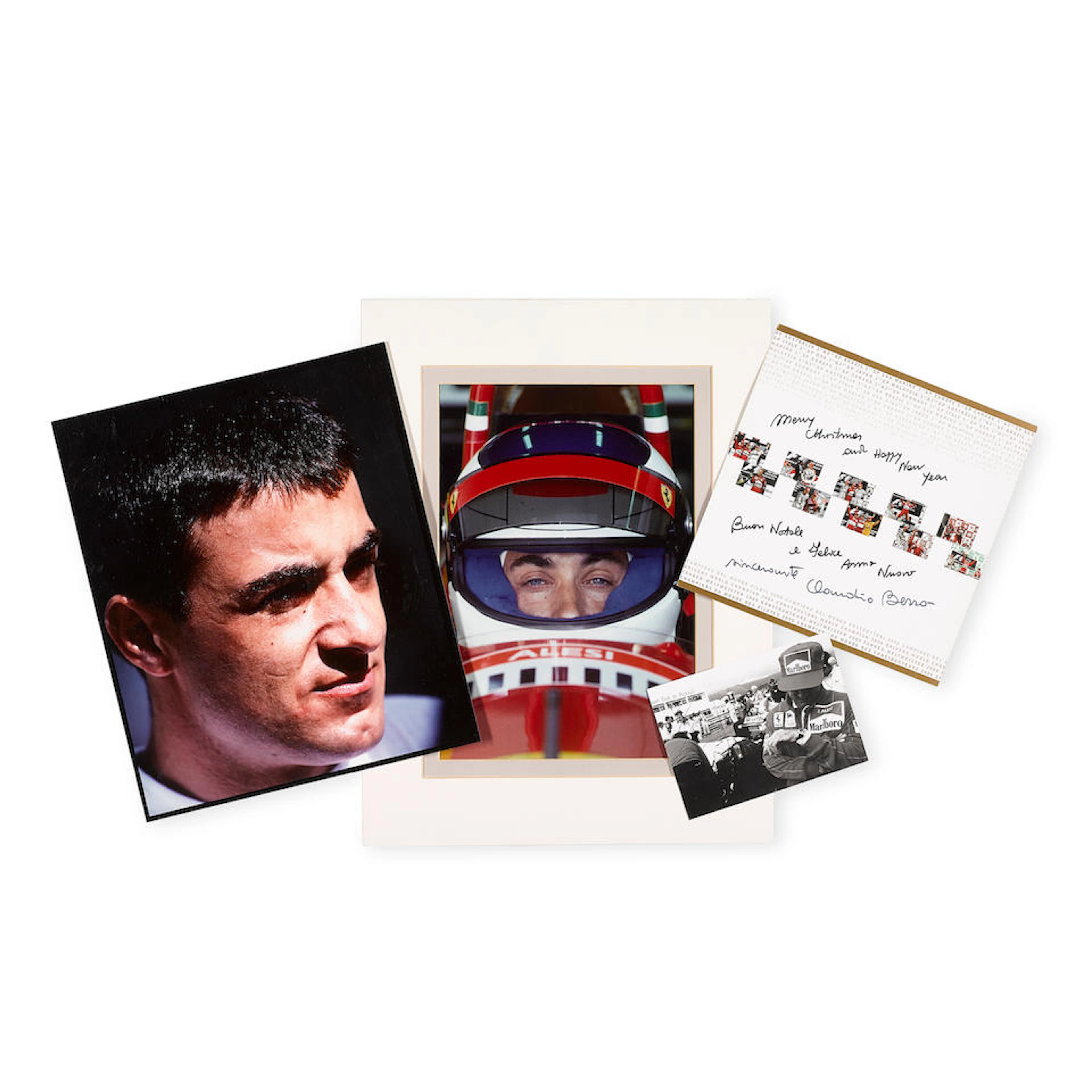 A rare Jean Alesi presentation helmet,