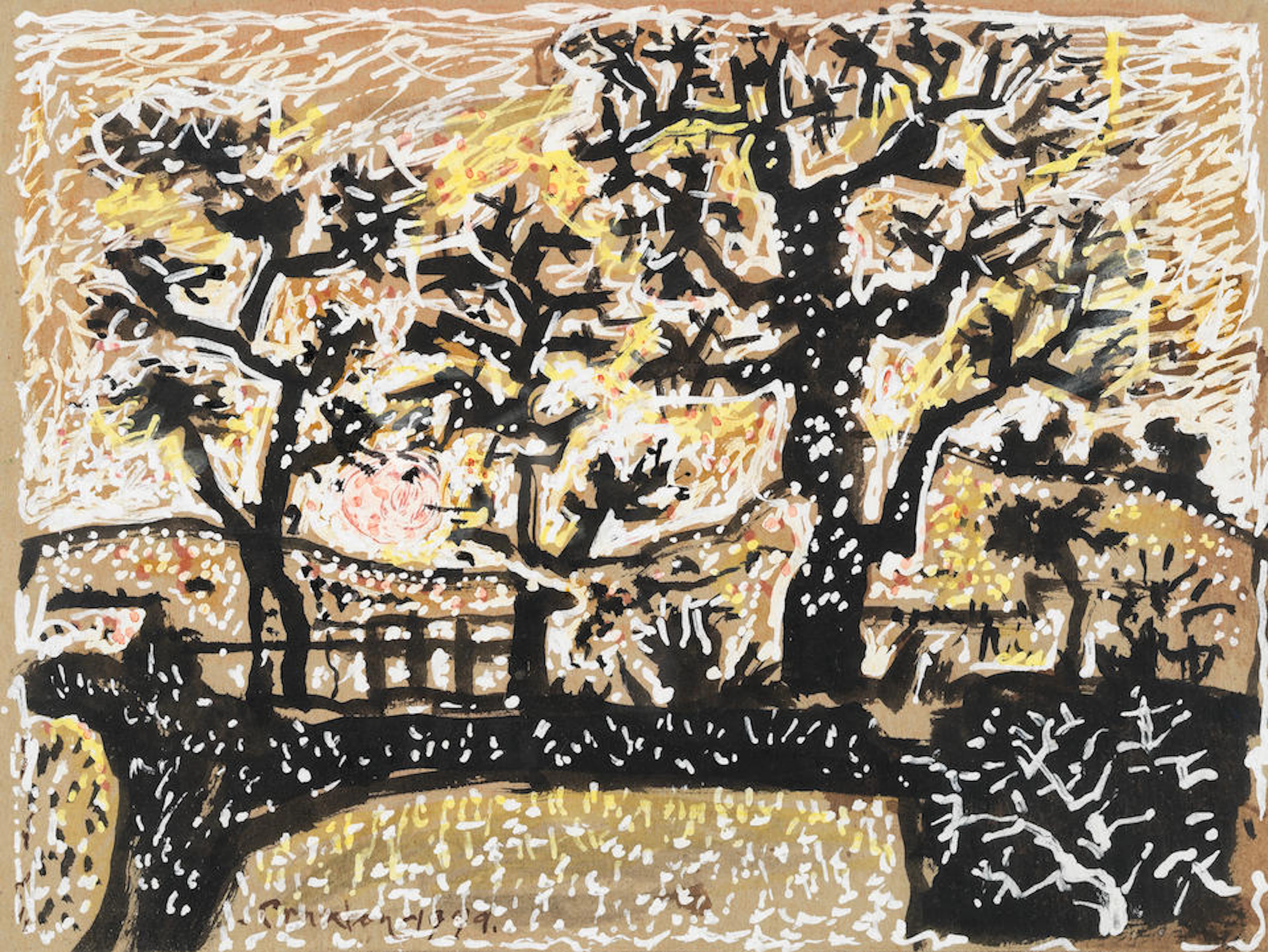 John Craxton R.A. (British, 1922-2009) Winter Landscape, Dorset