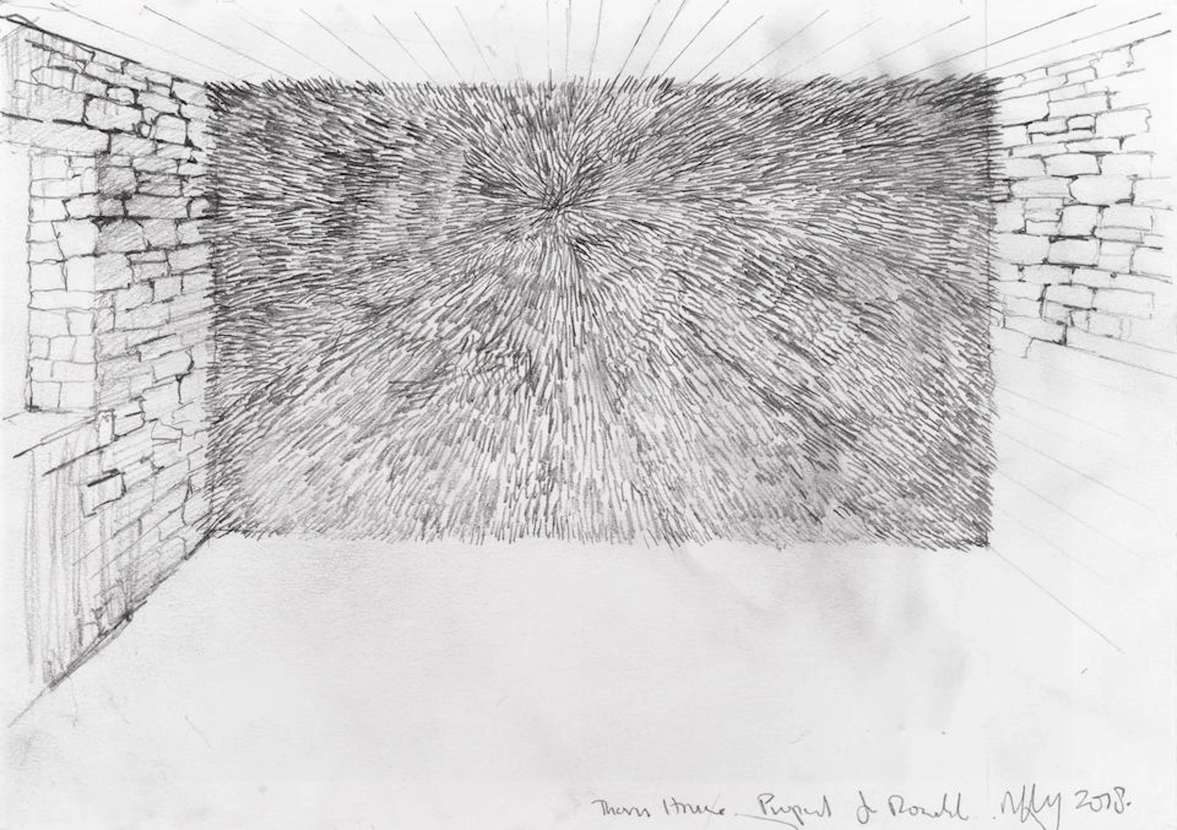 Andy Goldsworthy (British, born 1956) Thorn House, Proposal for Rosedale