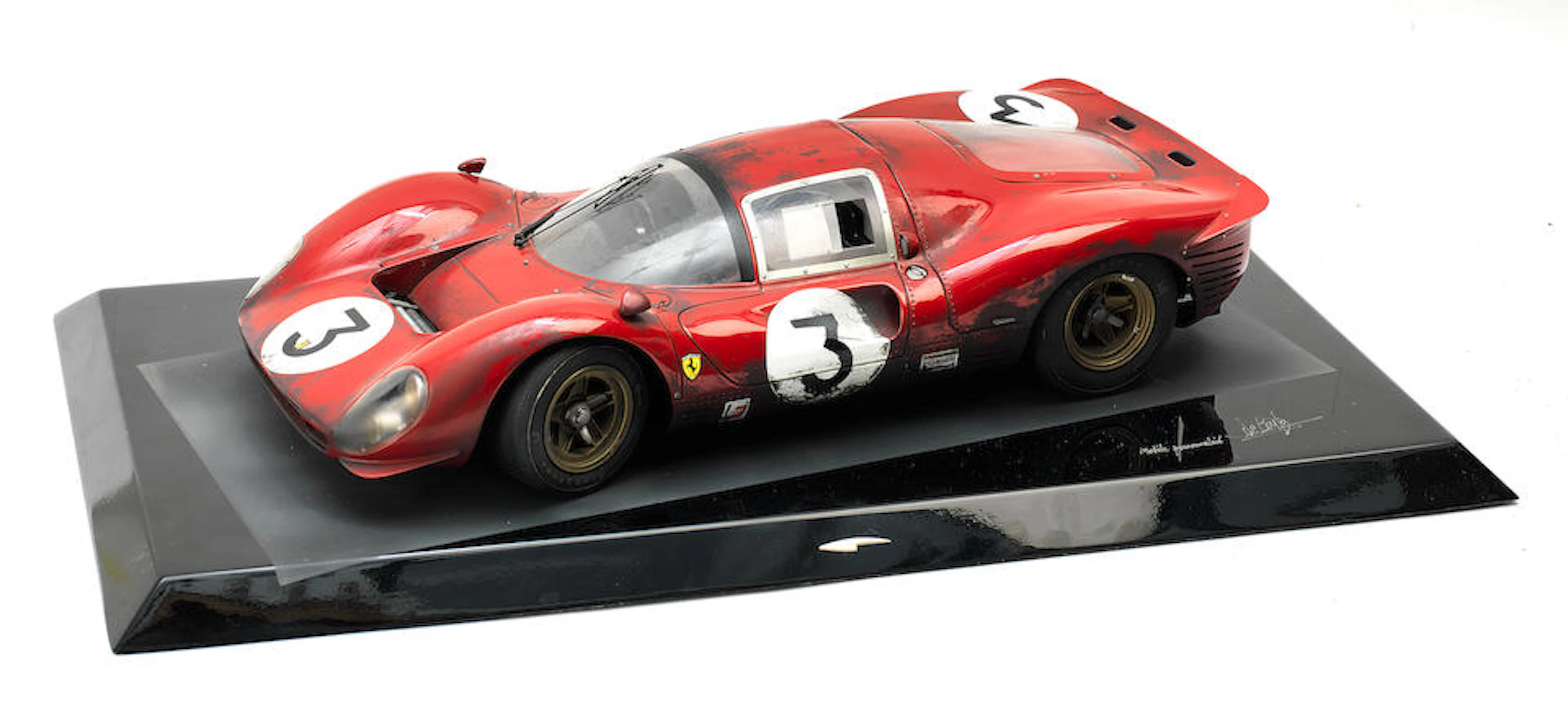 A 1:8 scale model of the Monza 1,000Km Winning Ferrari 330 P4