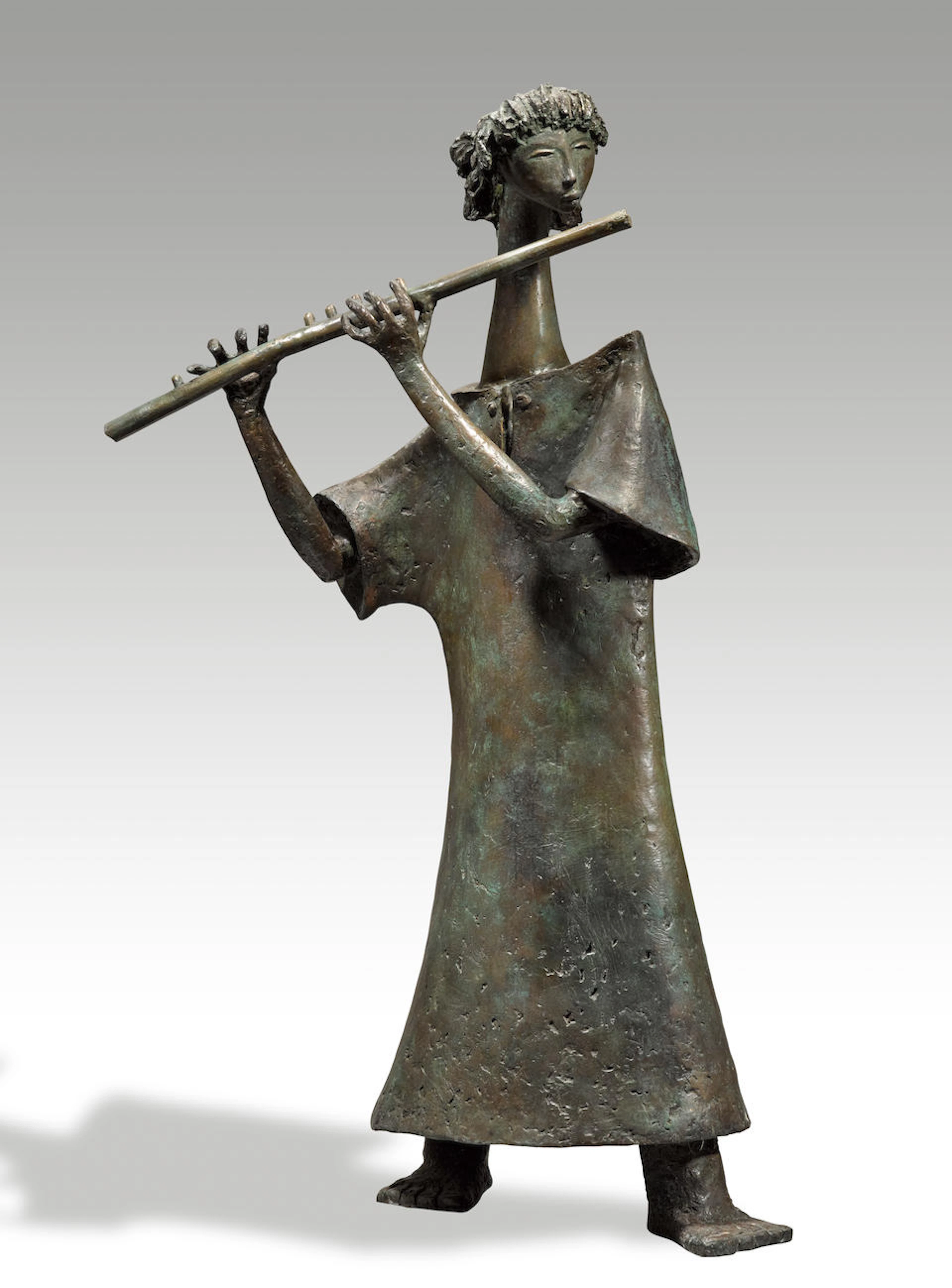 ÁNGEL BOTELLO (1913-1986) Niña con flauta 49 in (124.4...