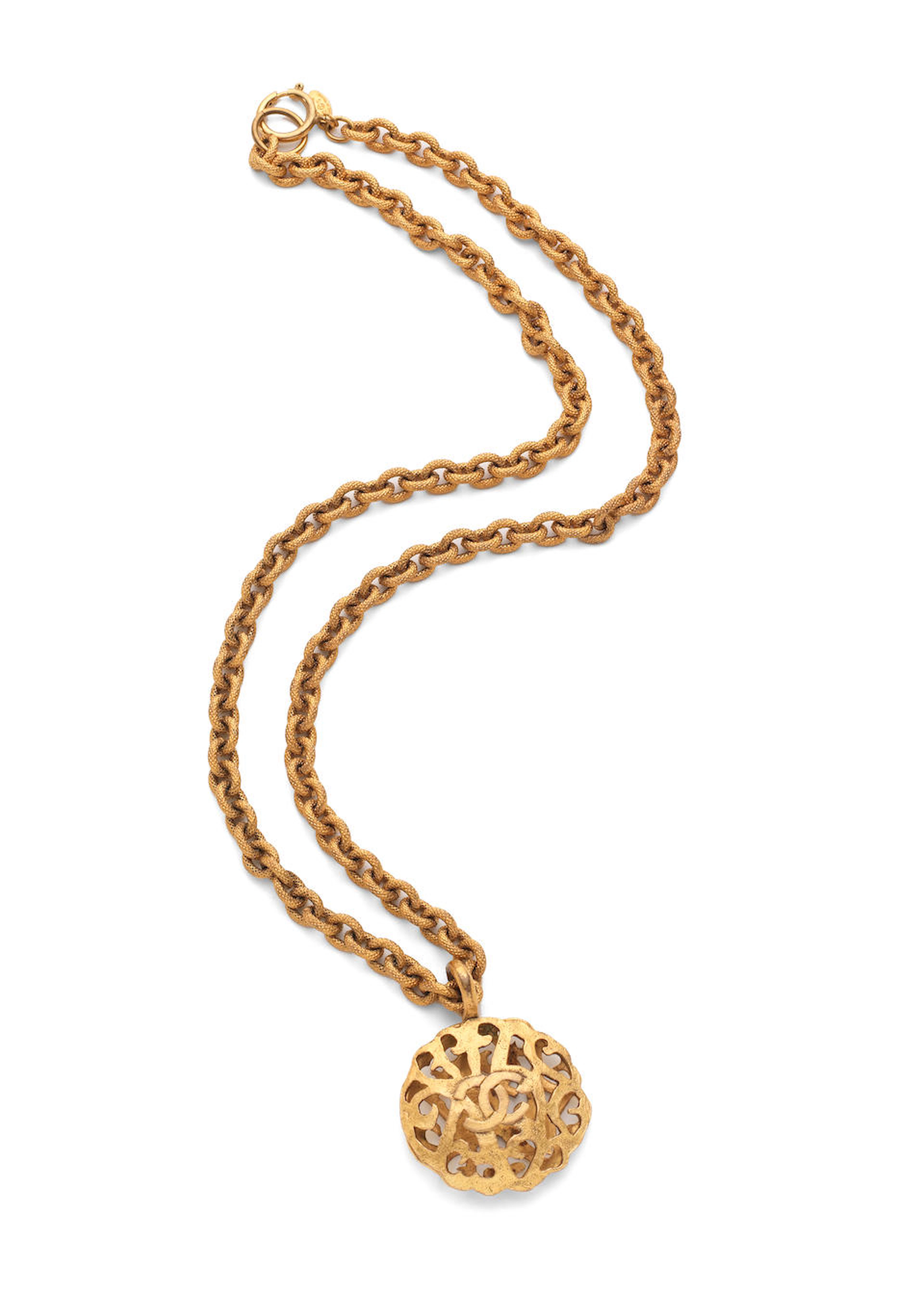 Openwork Medallion Necklace, Chanel, c. 1984 Collection 25,