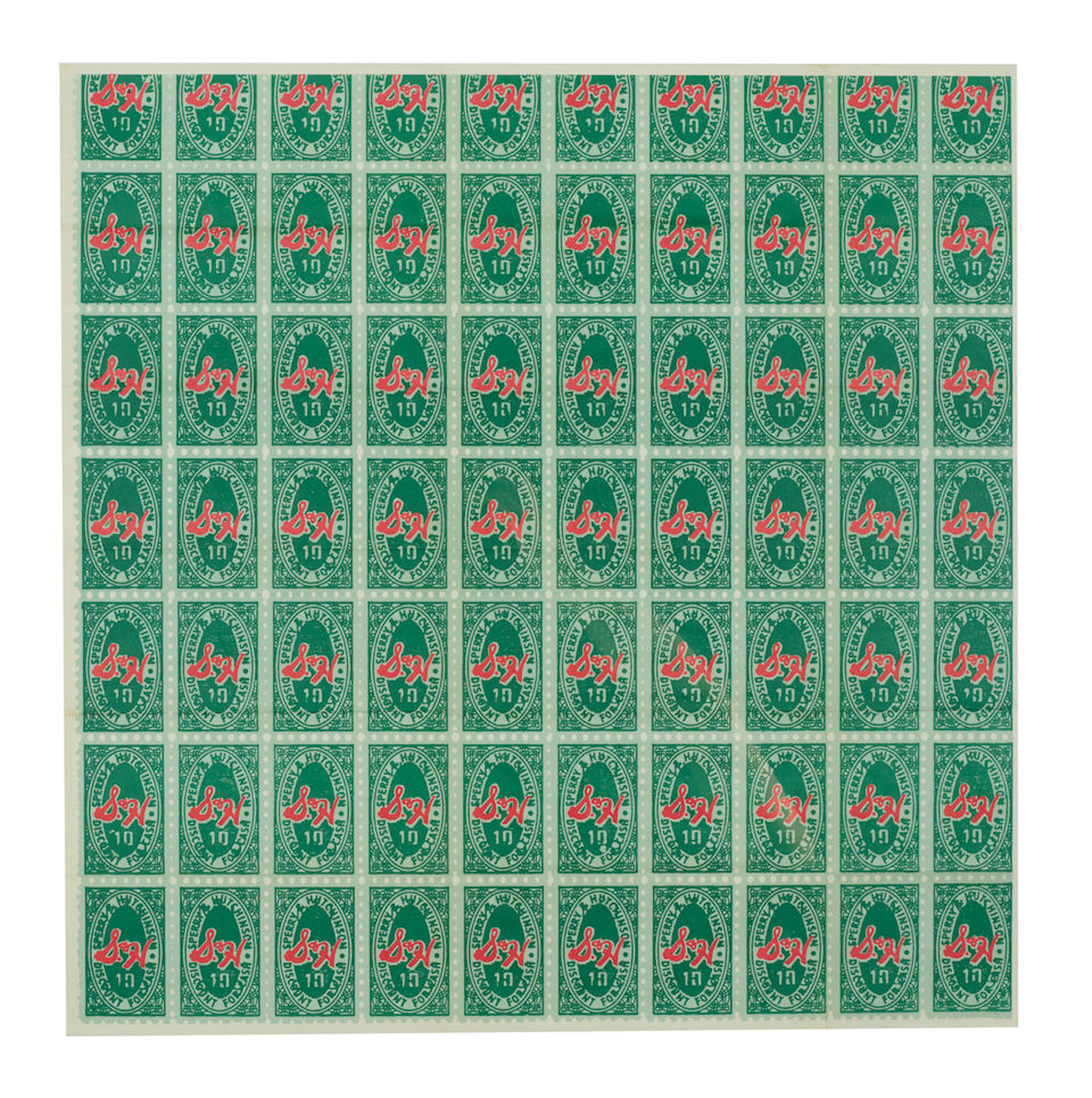 WARHOL'S LITHOGRAPHED INVITATION FOR ICA SHOW 1965