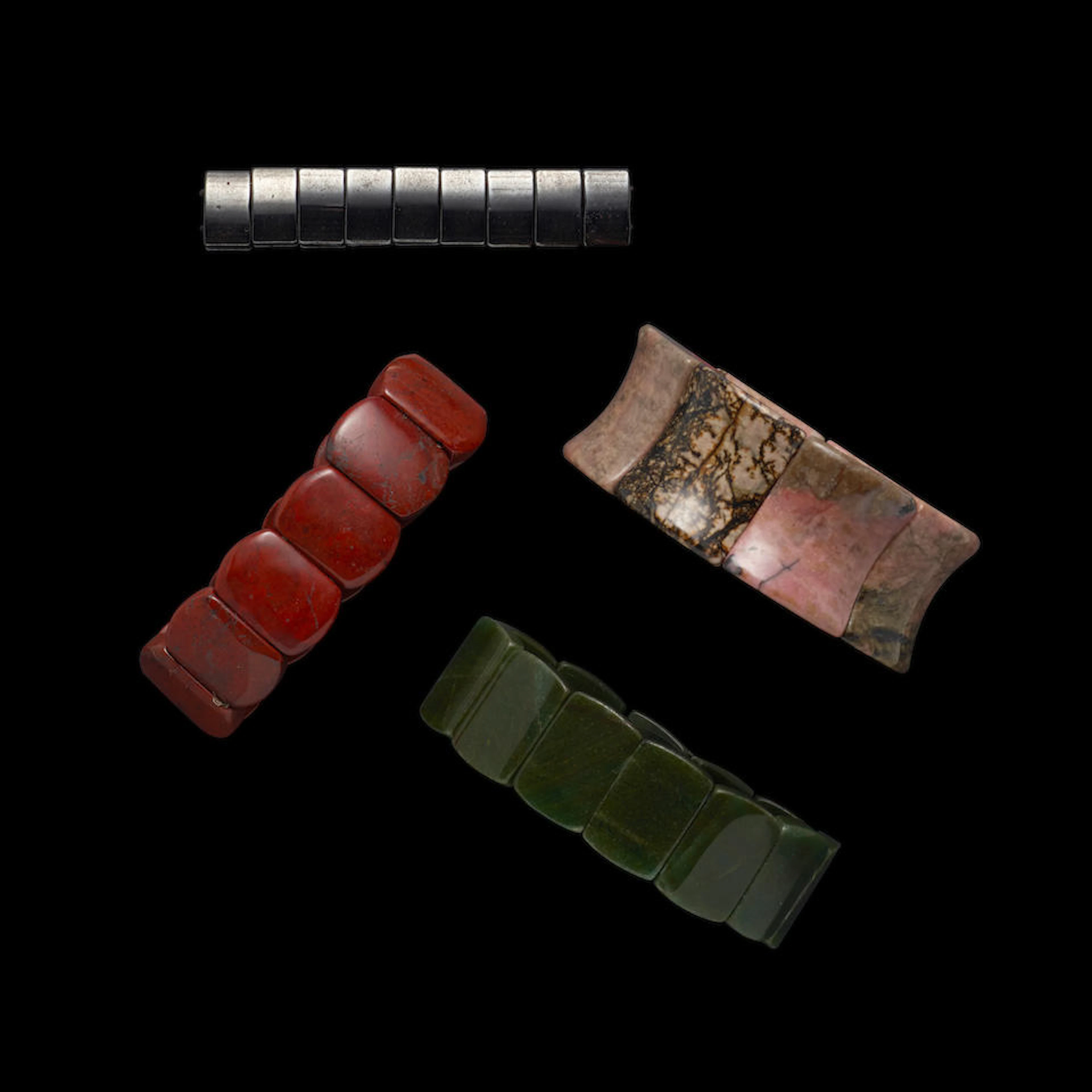 Four Gemstone Bracelets