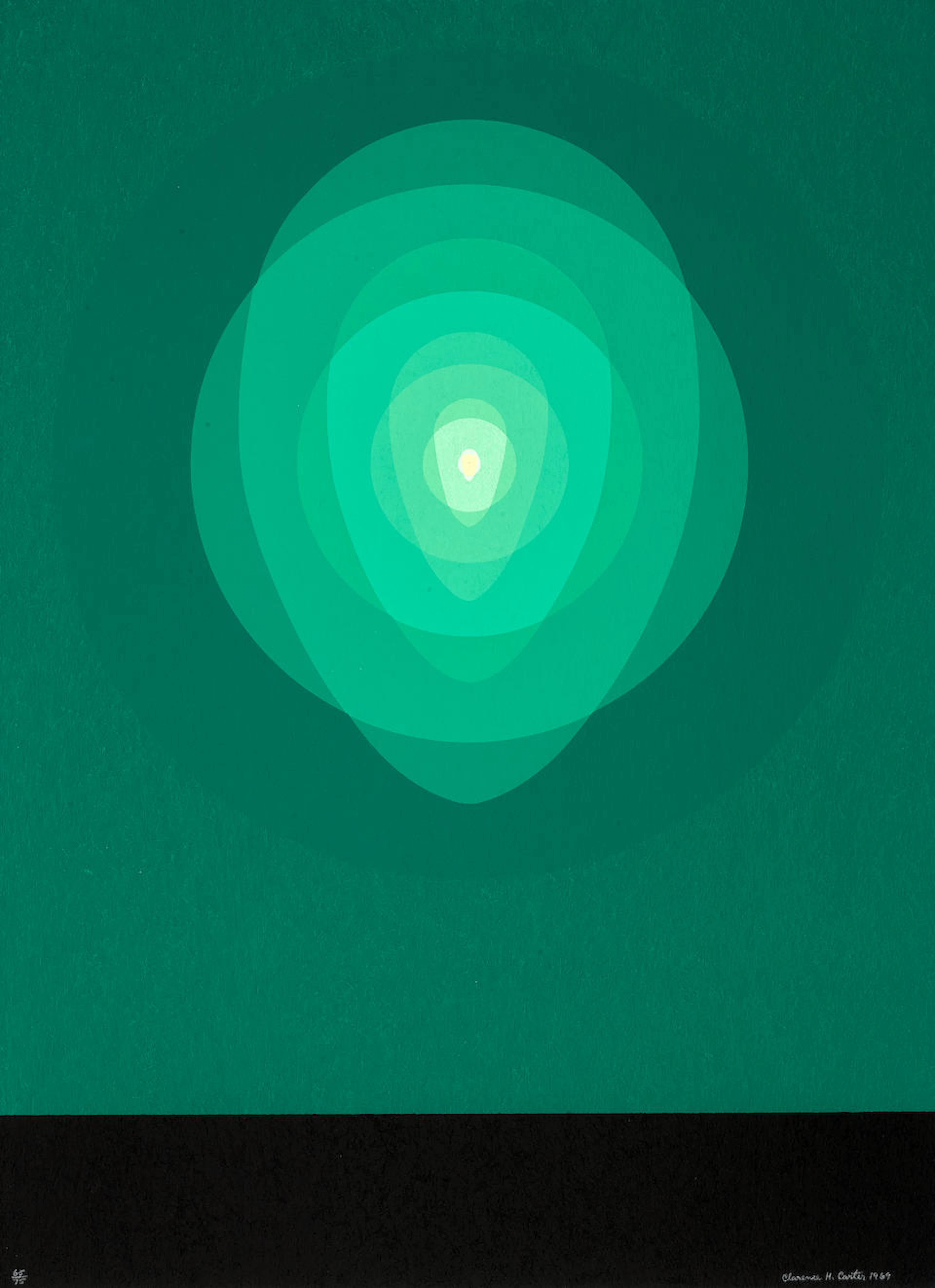 Clarence Holbrook Carter (1904-2000); Untitled - Green Mandala;