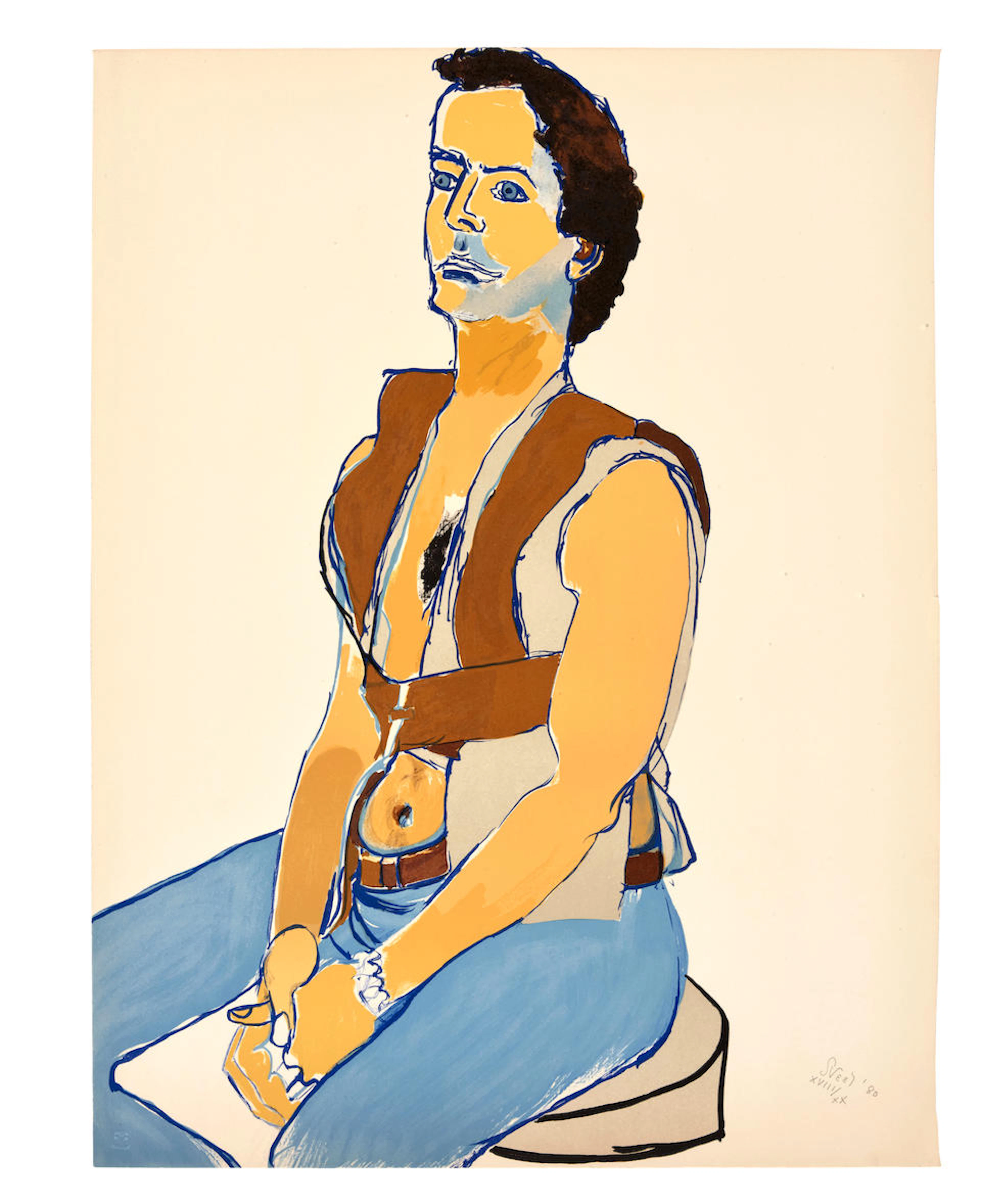 Alice Neel (1901-1984); Man in Harness;
