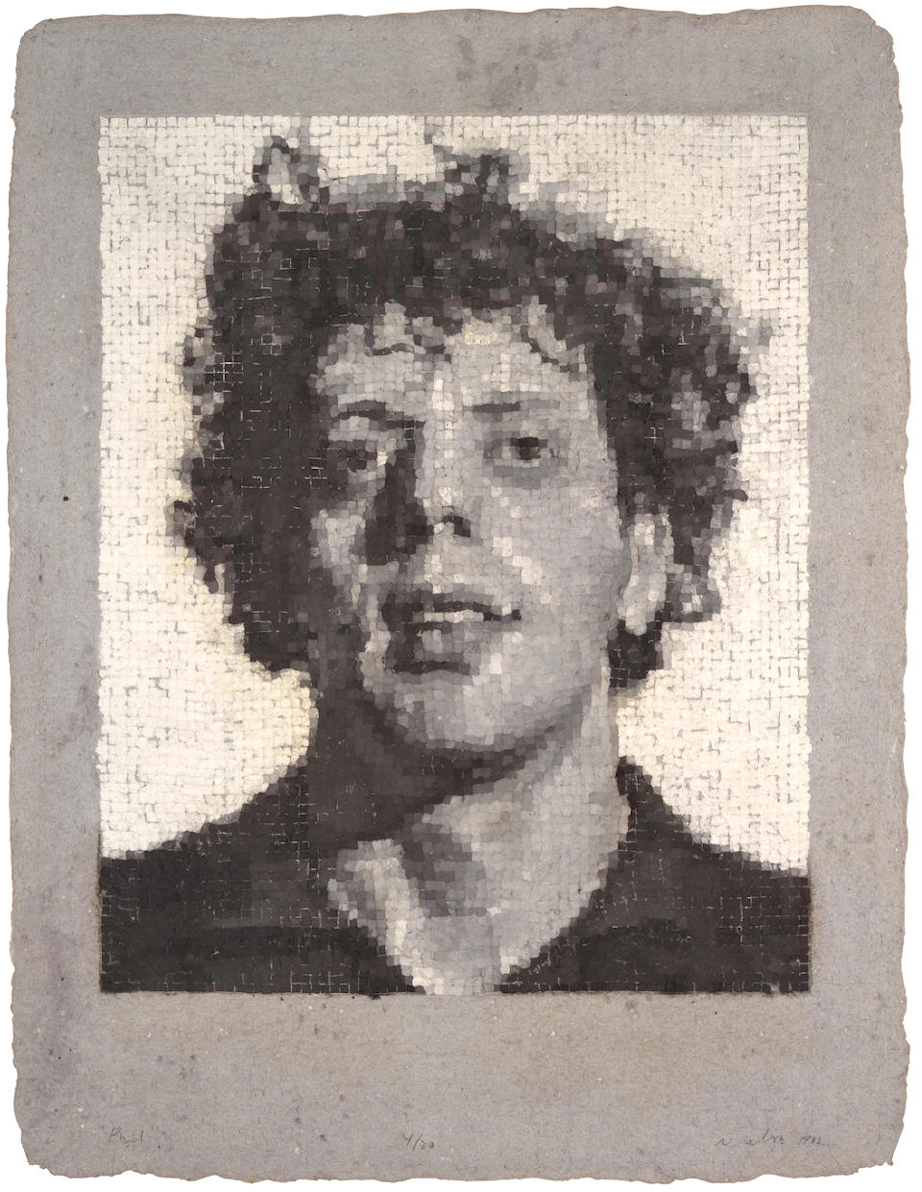 Chuck Close (1940-2021); Phil/Manipulated;