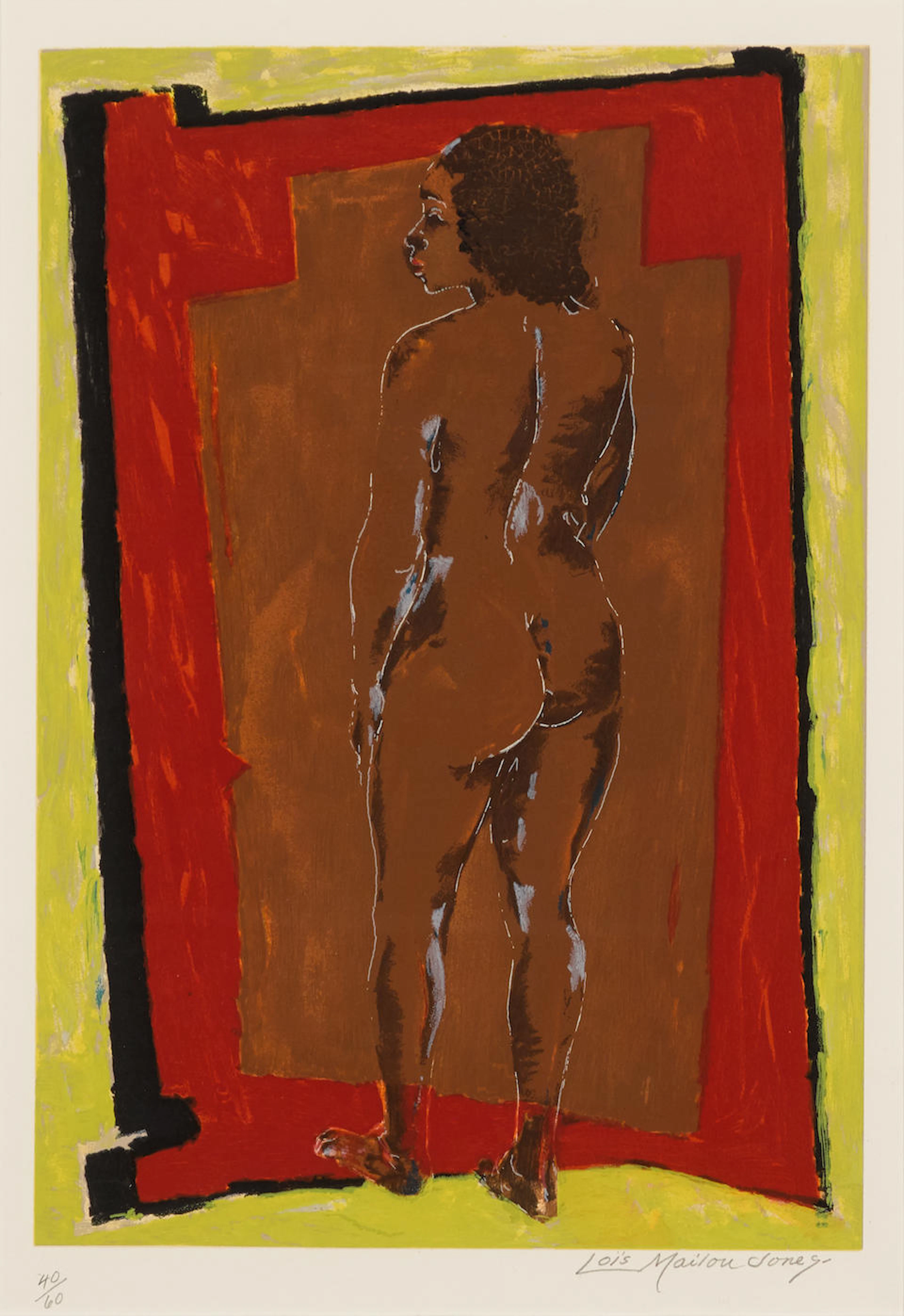 Lois Mailou Jones (1905-1998); Untitled (Nude);